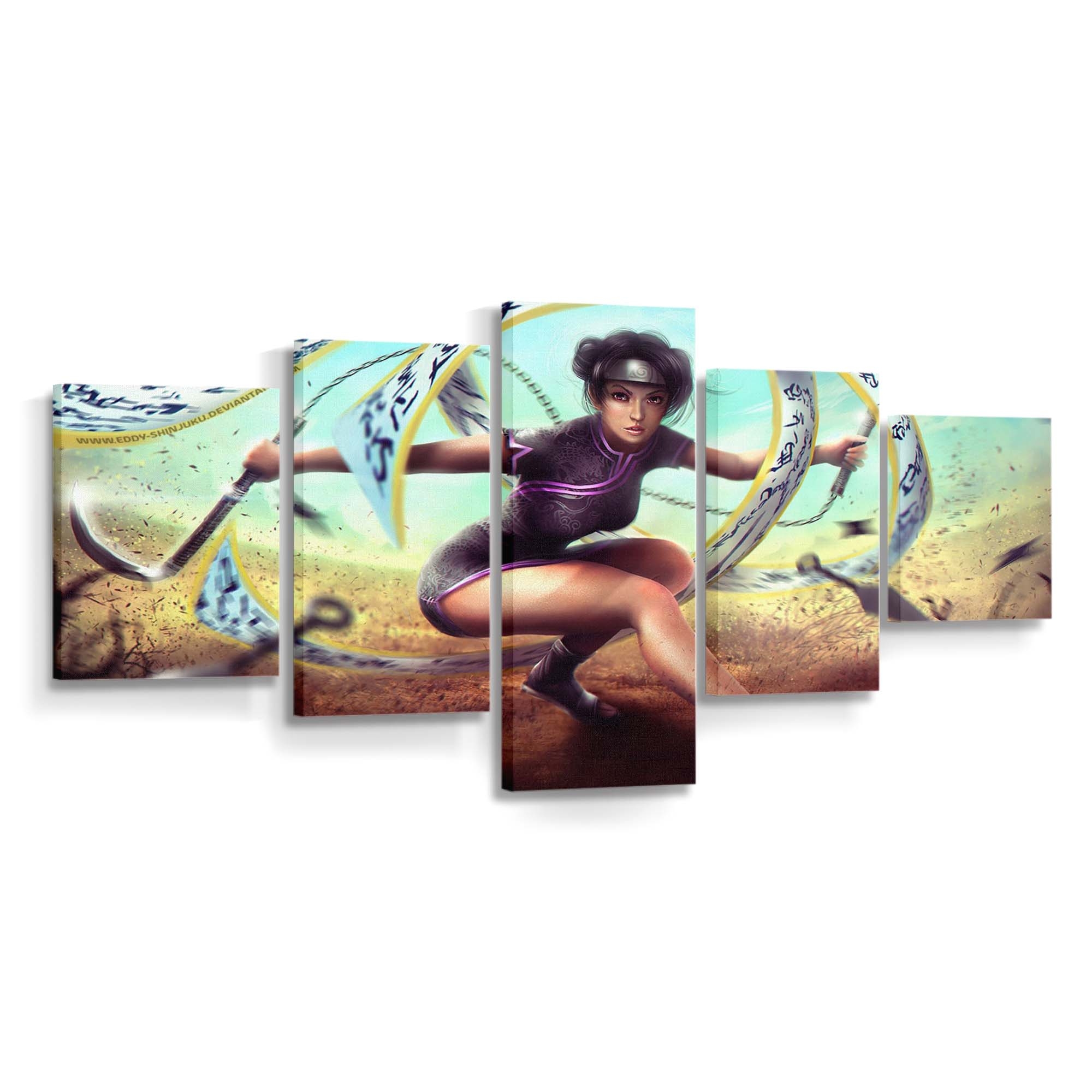 Anime Girls Naruto Shippuuden Mythology Realistic - Anime Wandbild - Leinwandbild animeanime girlsphotographynaruto shippuudenmythologyrealistic