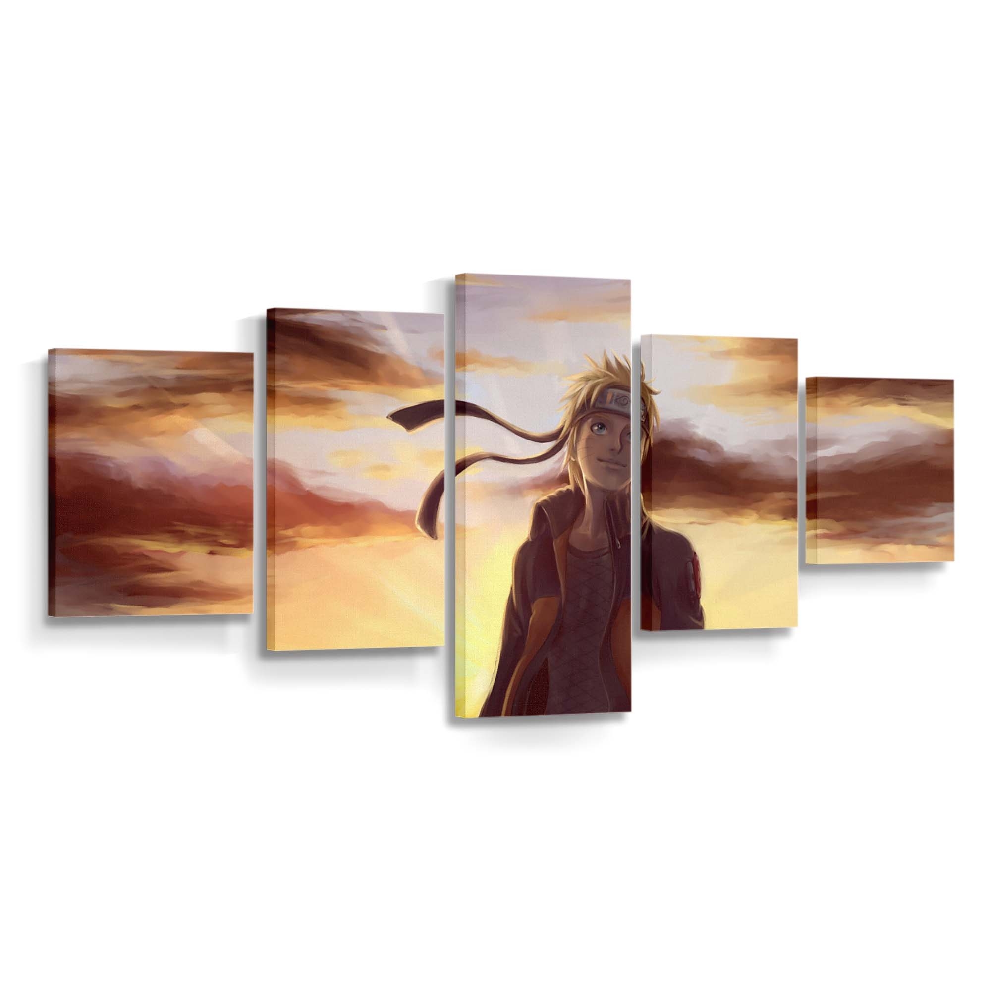 Naruto Kampferbe – Der Weg Der Generationen - Anime Wandbild - Leinwandbild animeartworkgamemanganaruto3449x1551