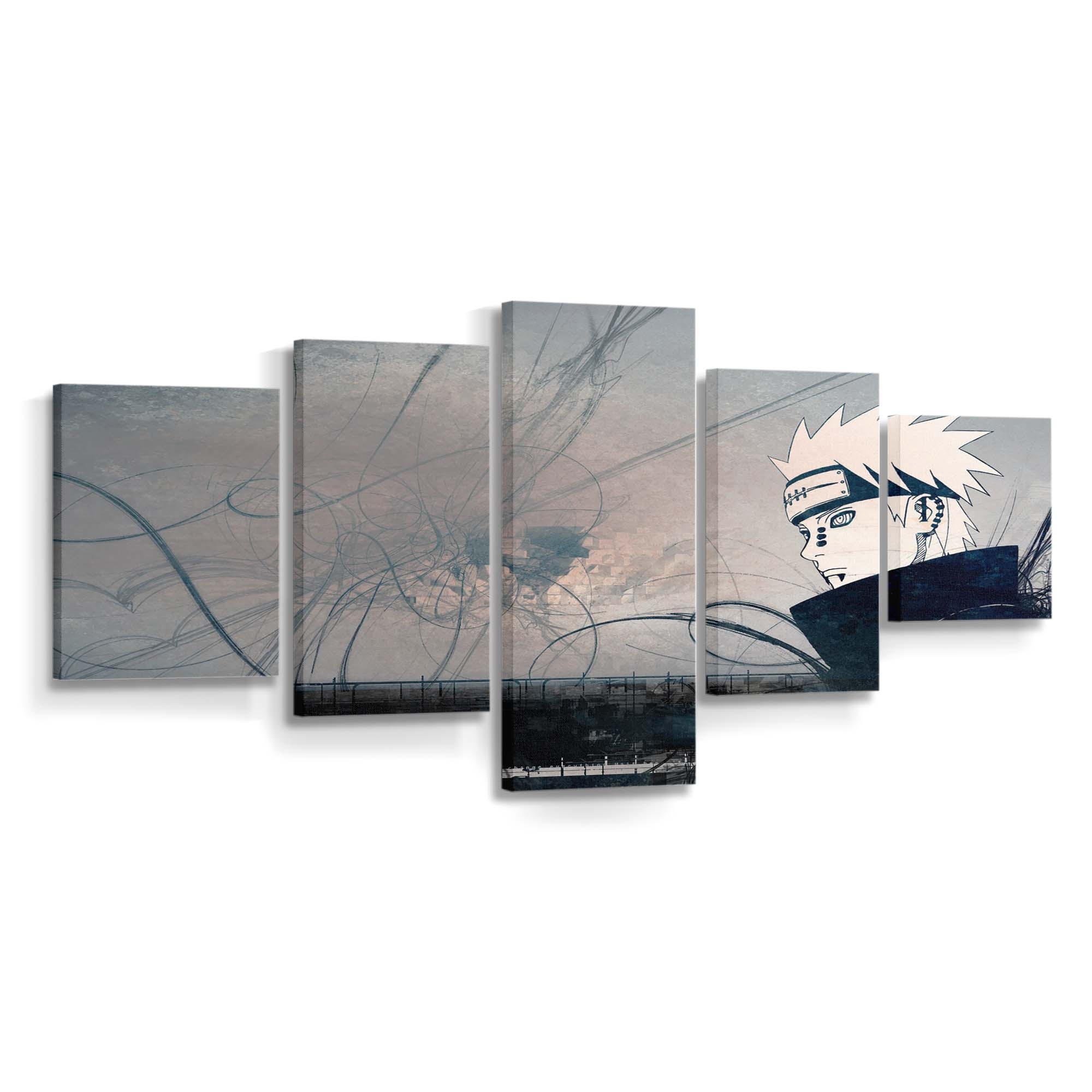 Anime Blue Naruto Shippuuden Reflection Snow Morning - Anime Wandbild - Leinwandbild animebluenaruto shippuudenreflectionsnowmorning