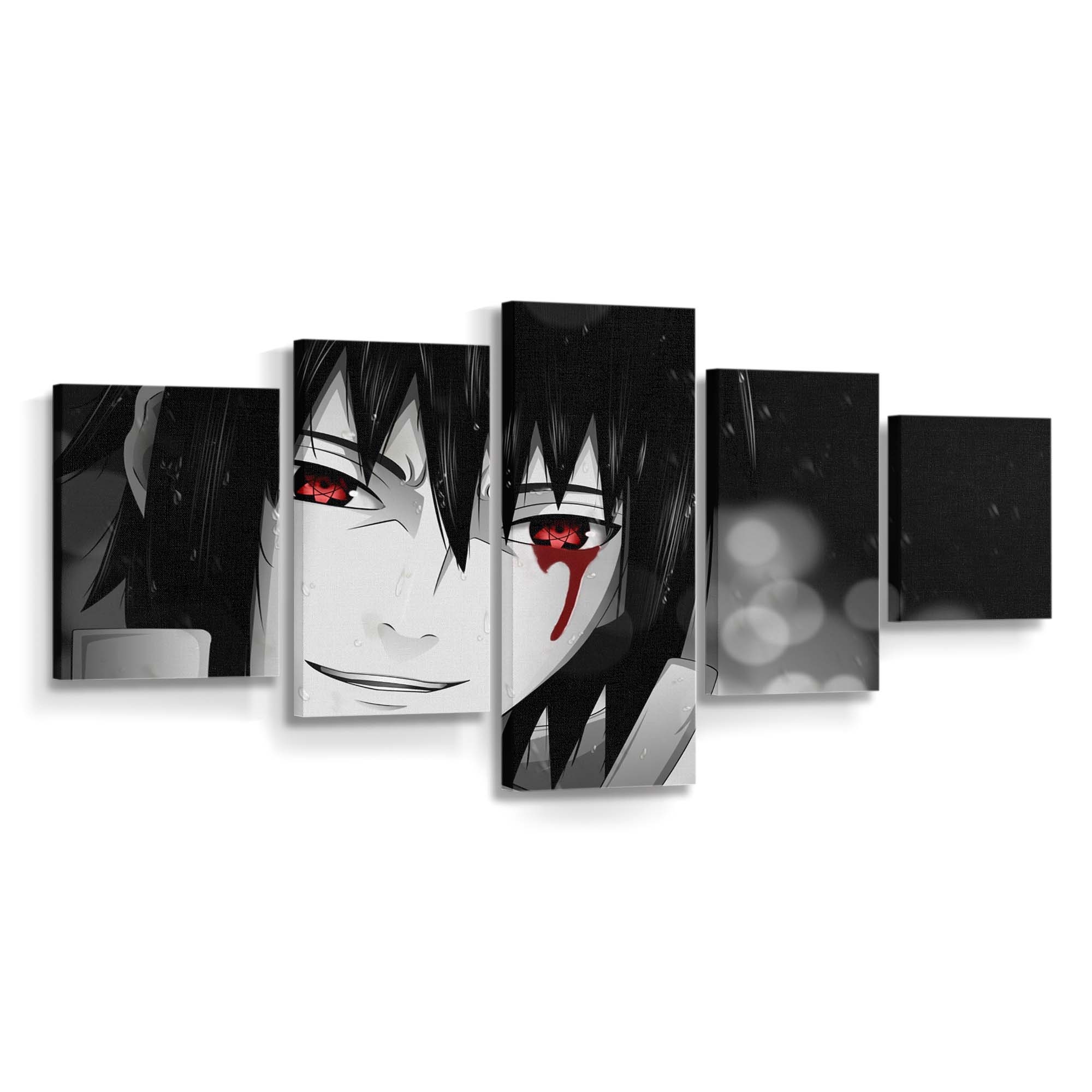 Anime Bokeh Naruto Shippuuden Selective Coloring Blood - Anime Wandbild - Leinwandbild animebokehnaruto shippuudenselective coloring2560x1562