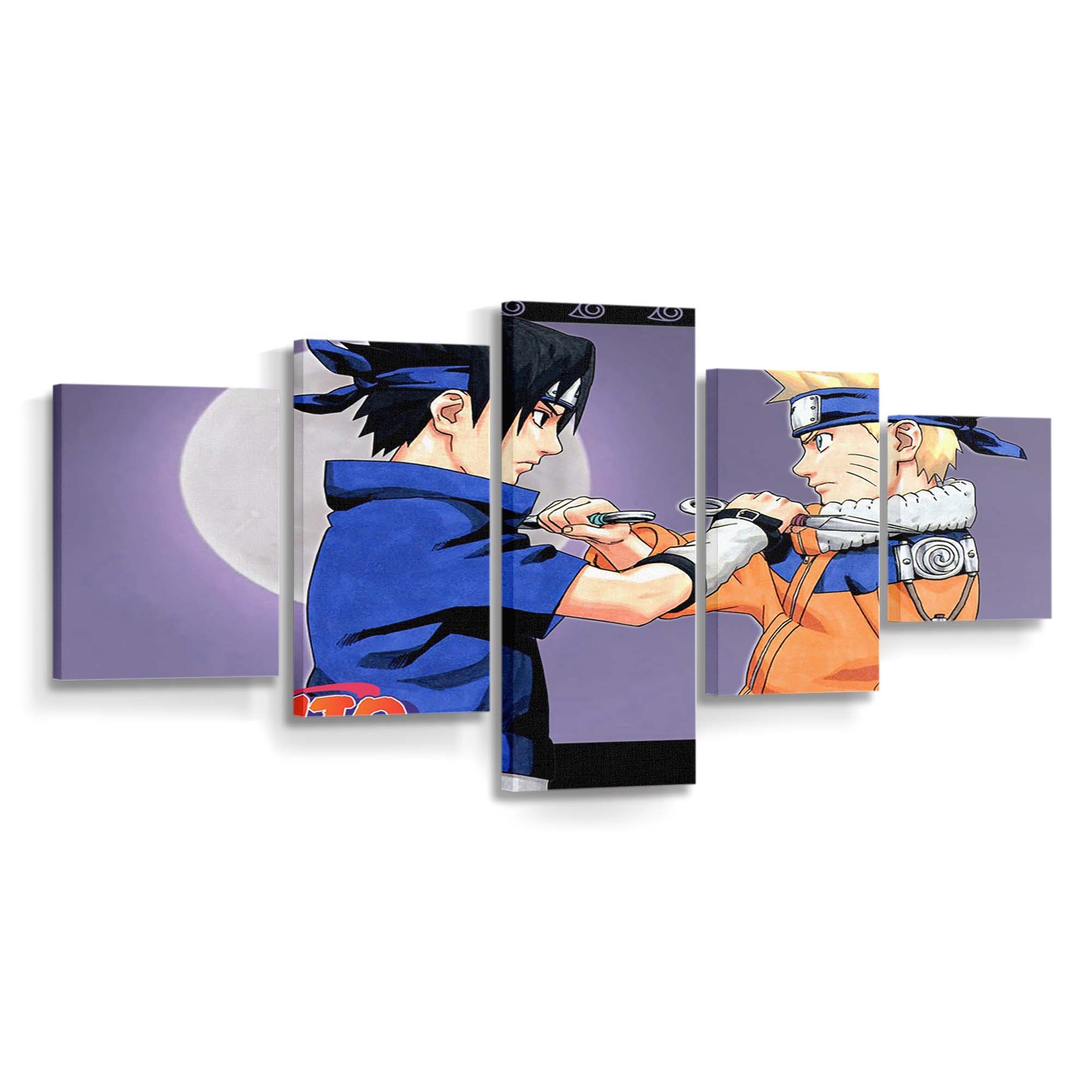 Anime Cartoon Naruto Shippuuden Uzumaki Naruto Uchiha Sasuke Comics - Anime Wandbild - Leinwandbild animecartoonnaruto shippuudenuzumaki narutouchiha sasukecomics 0001