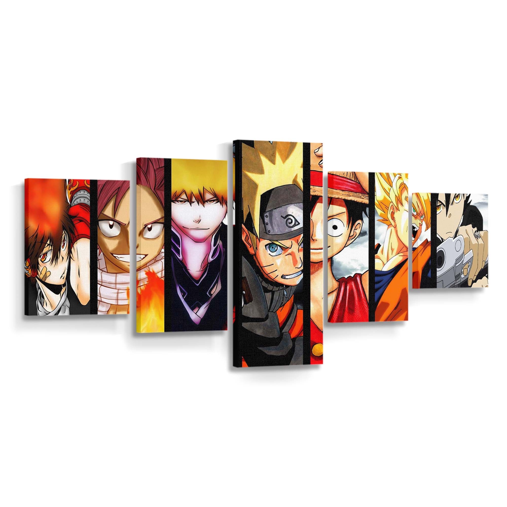Anime Characters Ball Bleach Boys - Anime Wandbild - Leinwandbild animecharacters1920x1200