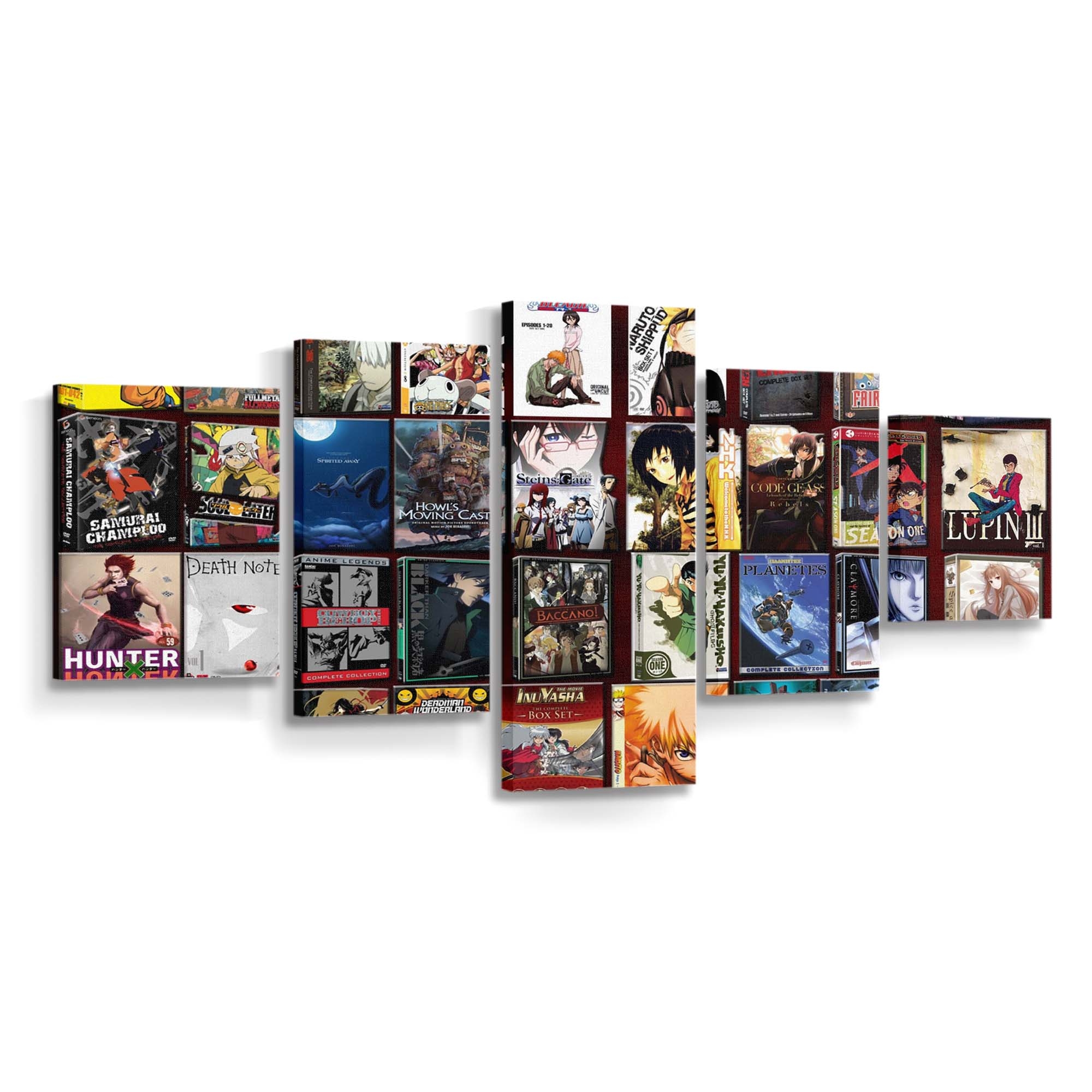 Anime Code Geass Naruto Shippuuden Hellsing Spirited Away Soul Eater - Anime Wandbild - Leinwandbild animecode geassnaruto shippuudenhellsingspirited awaysoul eater