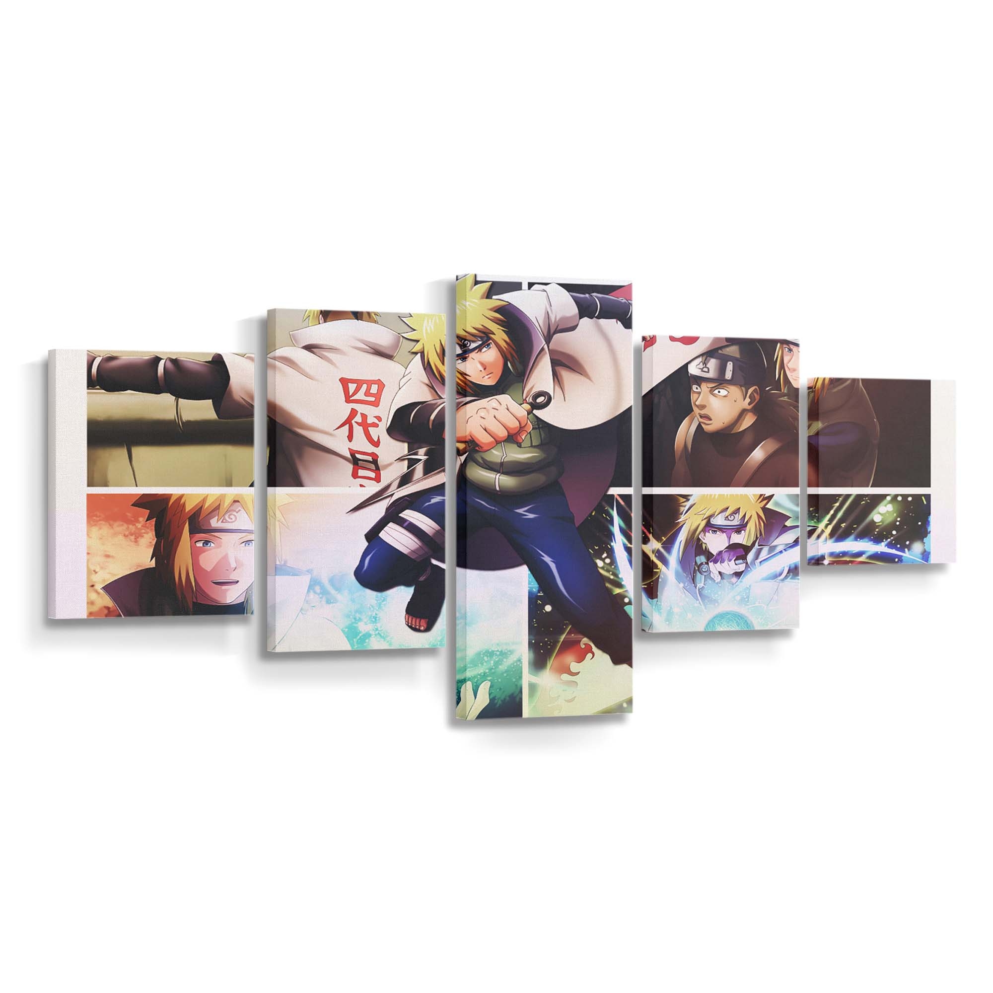 Anime Collage Dinocozero Anime Boys Naruto Anime Namikaze Minato - Anime Wandbild - Leinwandbild animecollagedinocozeroanime boysnaruto animenamikaze minato