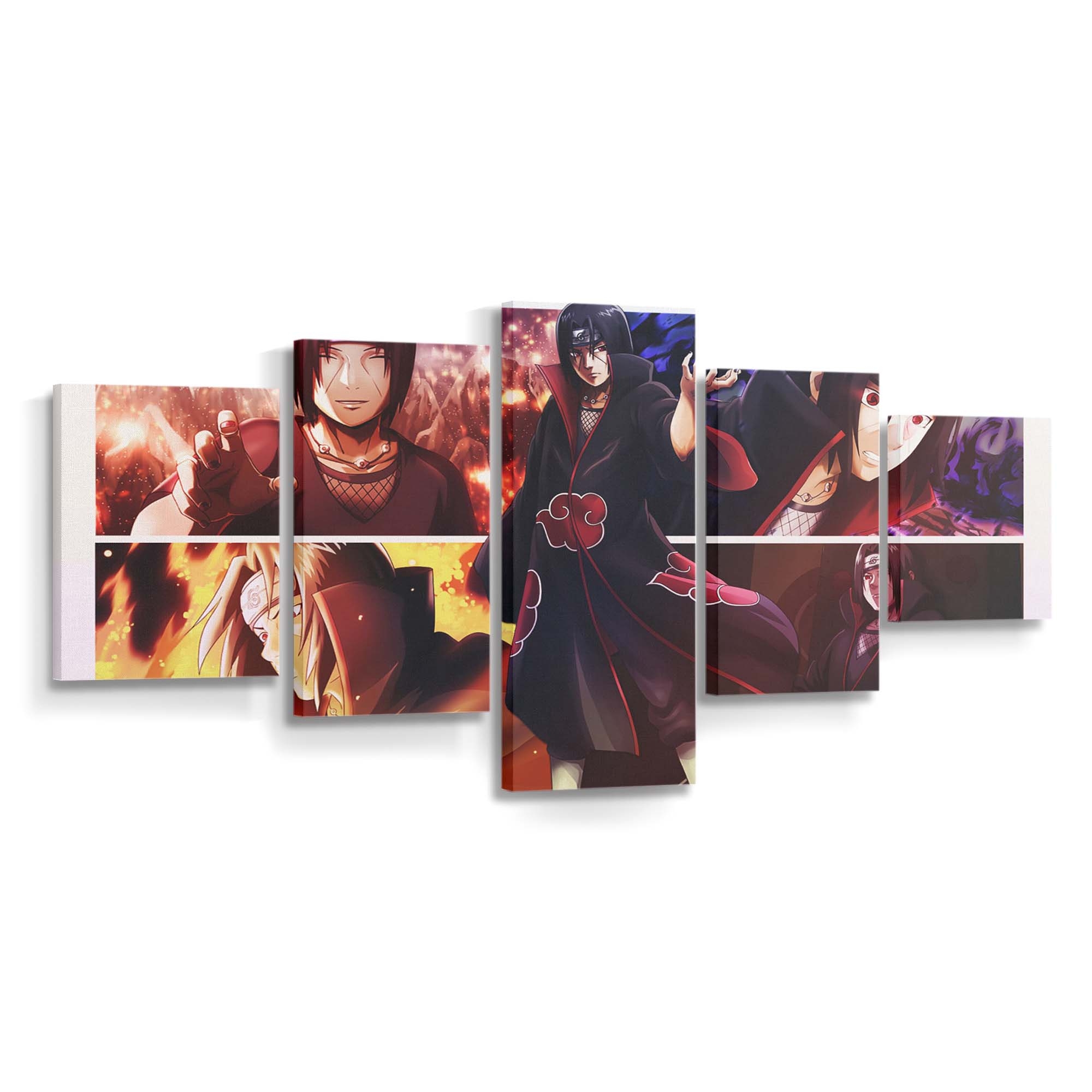 Anime Collage Dinocozero Anime Boys Naruto Anime Uchiha Itachi - Anime Wandbild - Leinwandbild animecollagedinocozeroanime boysnaruto animeuchiha itachi