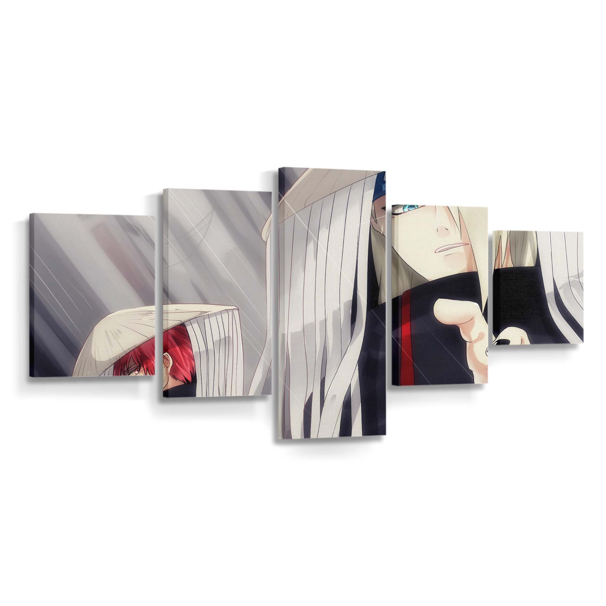 Anime Comics Cosplay Red Fashion Toy - Anime Wandbild - Leinwandbild animecomicscosplayredfashiontoy