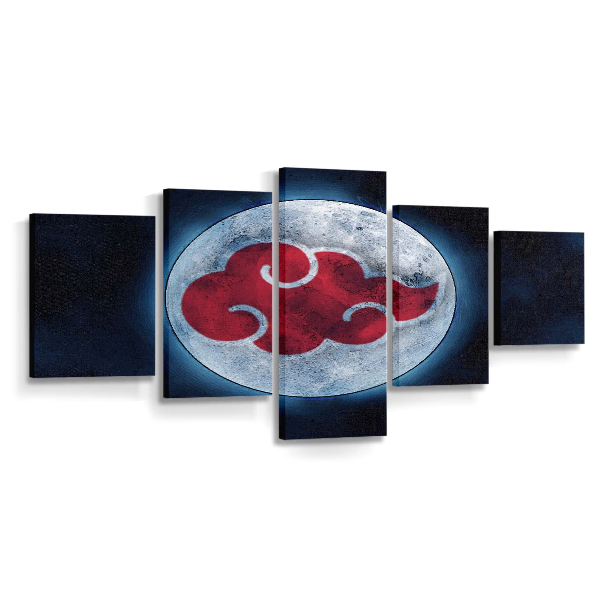 Anime Love Red Naruto Shippuuden Circle Akatsuki - Anime Wandbild - Leinwandbild animeloverednaruto shippuudencircleakatsuki