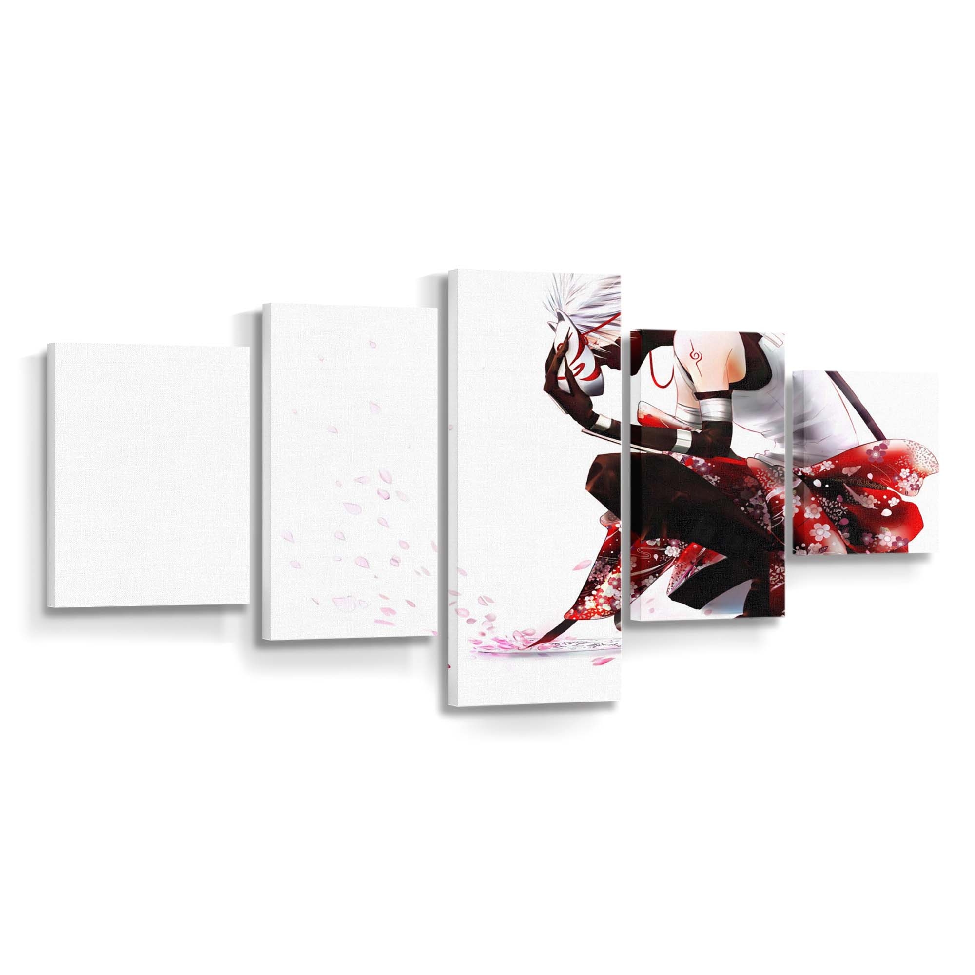 Anime Manga Cartoon Hatake Kakashi Sports Mask - Anime Wandbild - Leinwandbild animemangacartoonhatake kakashisportsmask