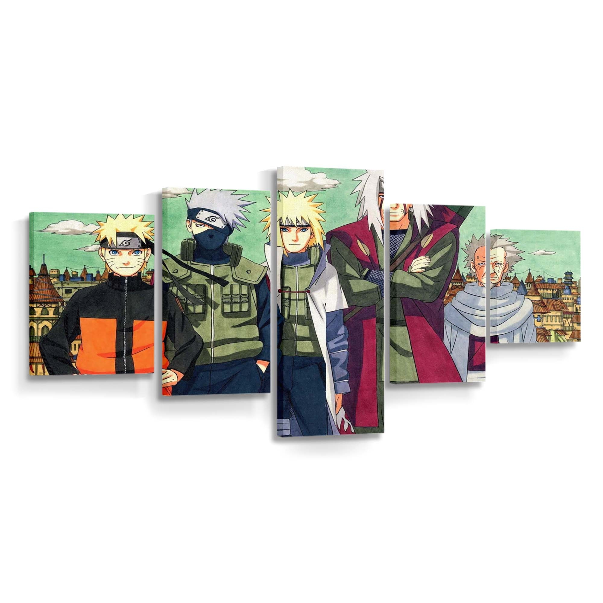 Anime Manga Cartoon Naruto Shippuuden Uzumaki Naruto Hatake Kakashi - Anime Wandbild - Leinwandbild animemangacartoonnaruto shippuudenuzumaki narutohatake kakashi