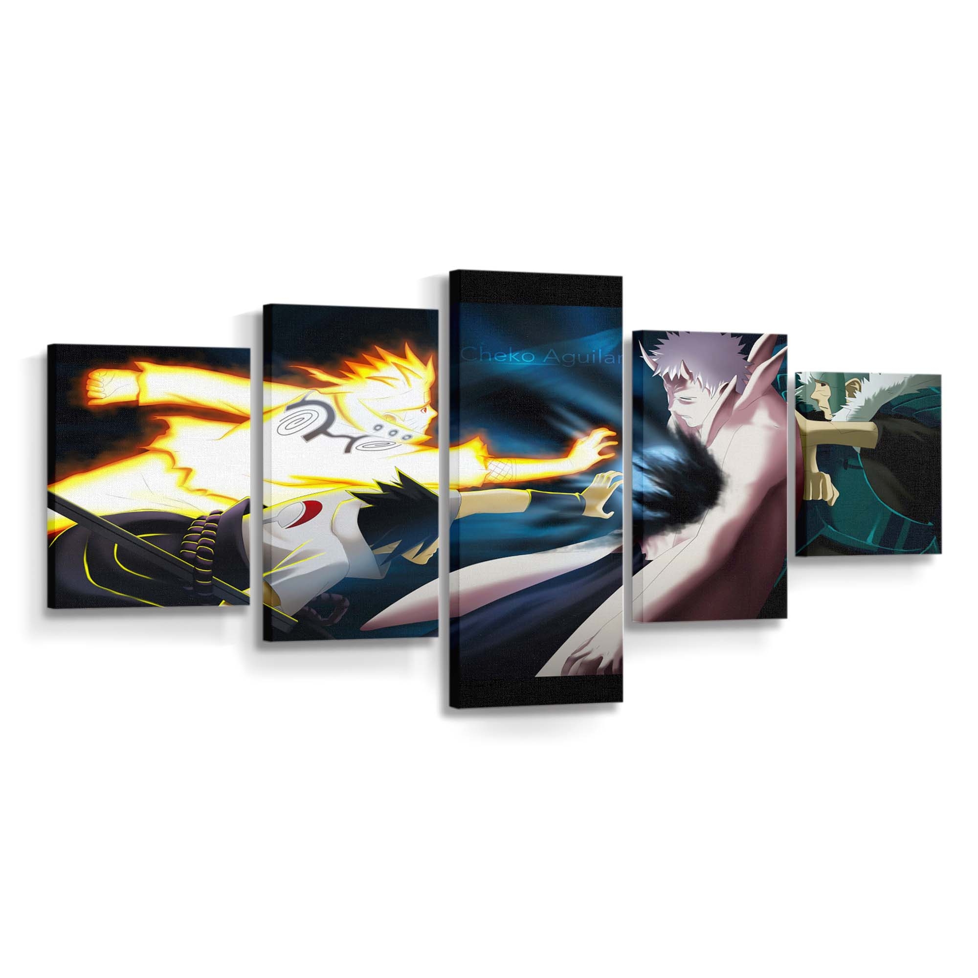 Anime Manga Cartoon Naruto Shippuuden Uzumaki Naruto Uchiha Sasuke - Anime Wandbild - Leinwandbild animemangacartoonnaruto shippuudenuzumaki narutouchiha sasuke