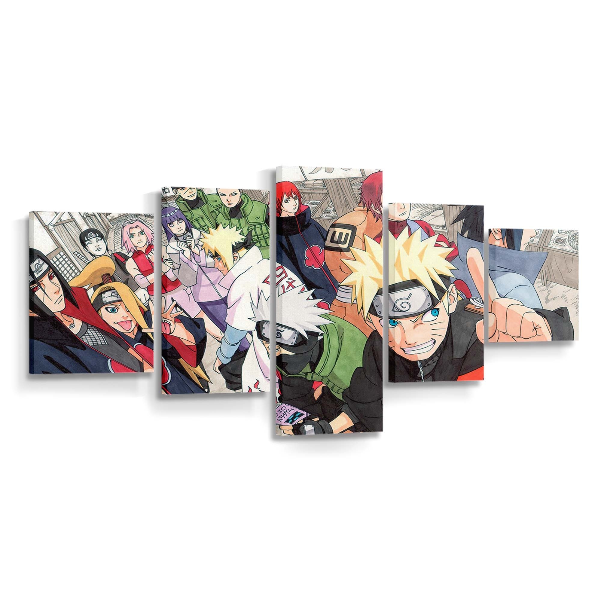 Anime Manga Hatake Kakashi Naruto Shippuuden Uzumaki Naruto Haruno Sakura - Anime Wandbild - Leinwandbild animemangahatake kakashinaruto shippuudenuzumaki narutoharuno sakura