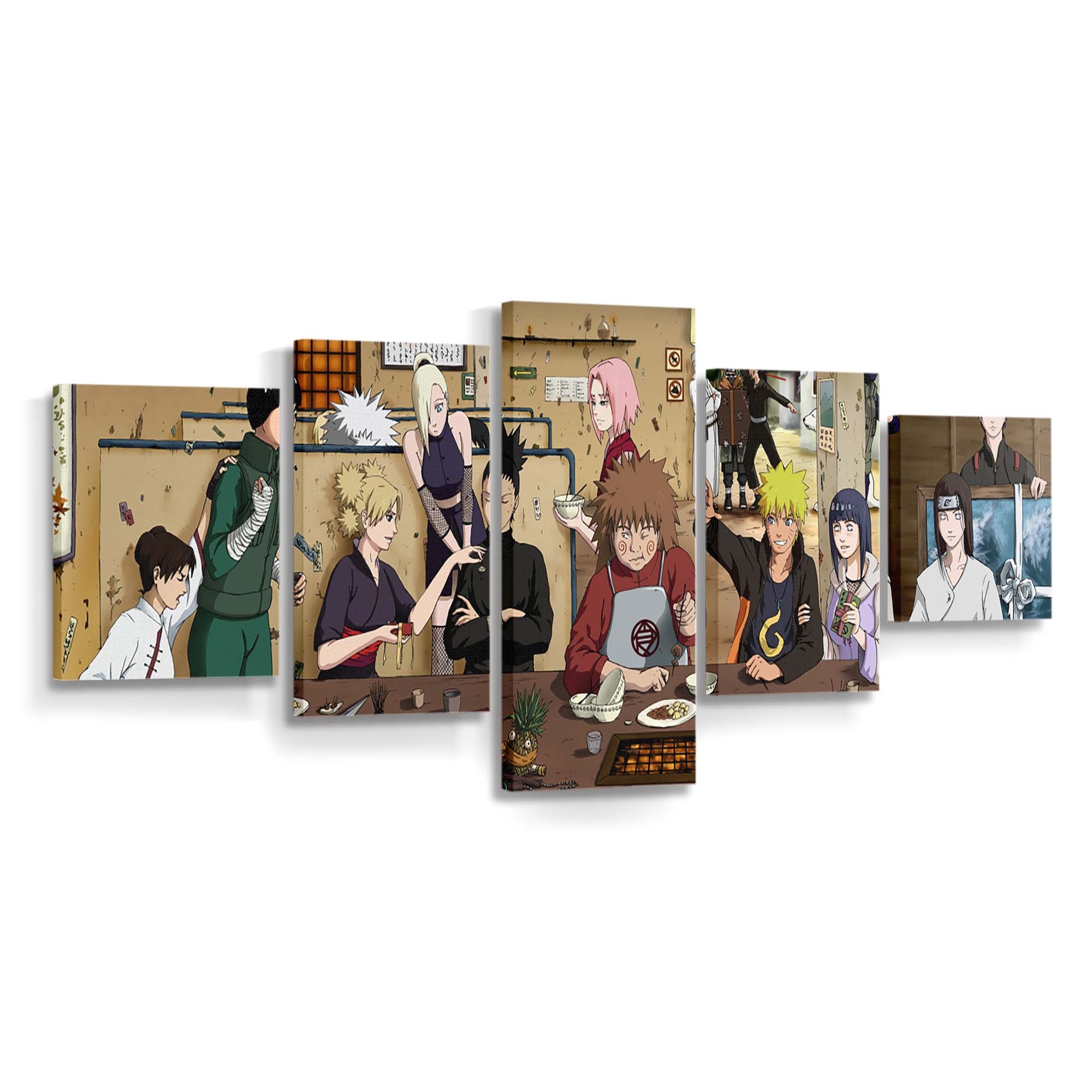 Anime Manga Naruto Shippuuden Uzumaki Naruto Hatake Kakashi Haruno Sakura - Anime Wandbild - Leinwandbild animemanganaruto shippuudenuzumaki narutohatake kakashiharuno sakura