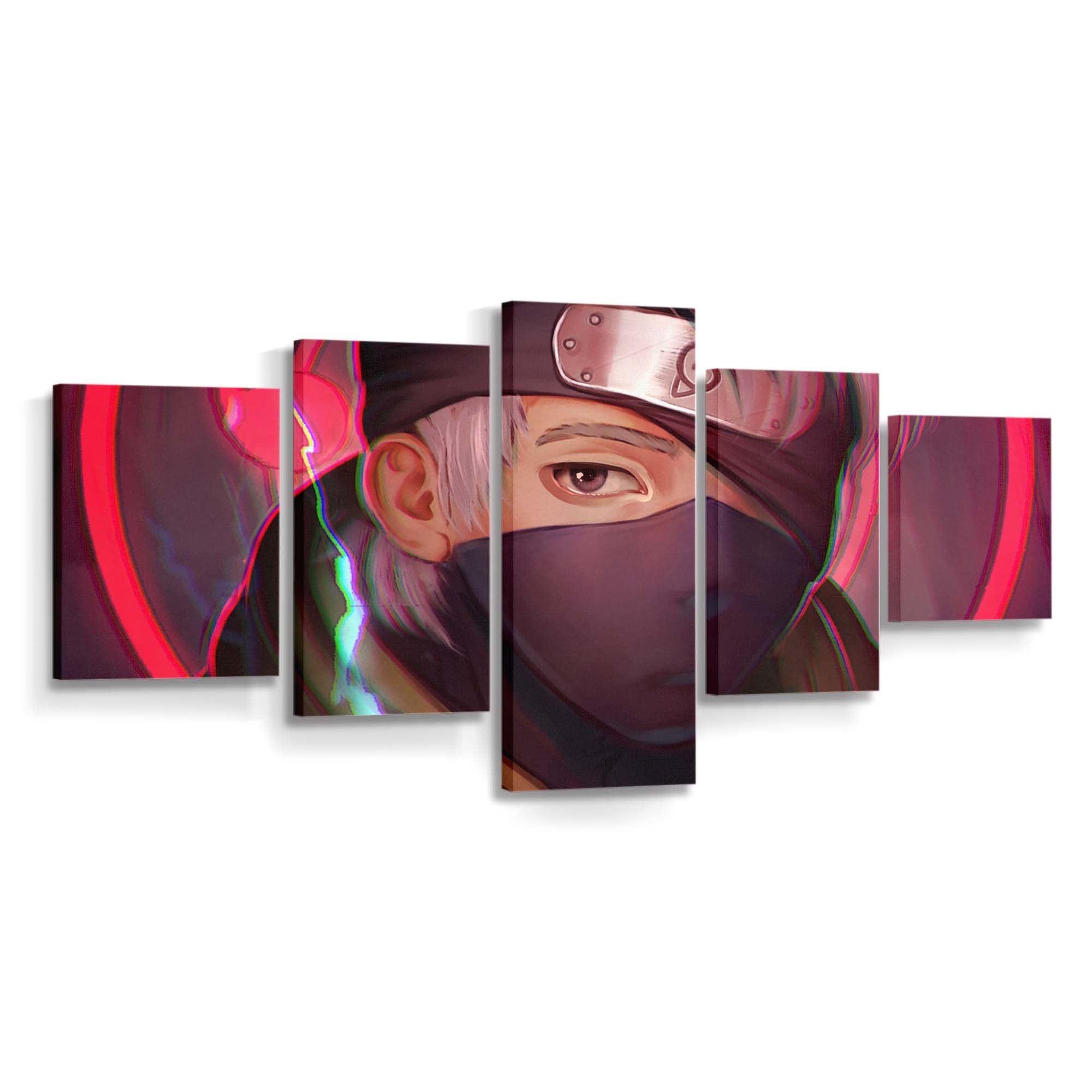 Anime Naruto Anime Artworkd Hatake Kakashi - Anime Wandbild - Leinwandbild animenaruto animeartwork2dhatake kakashi