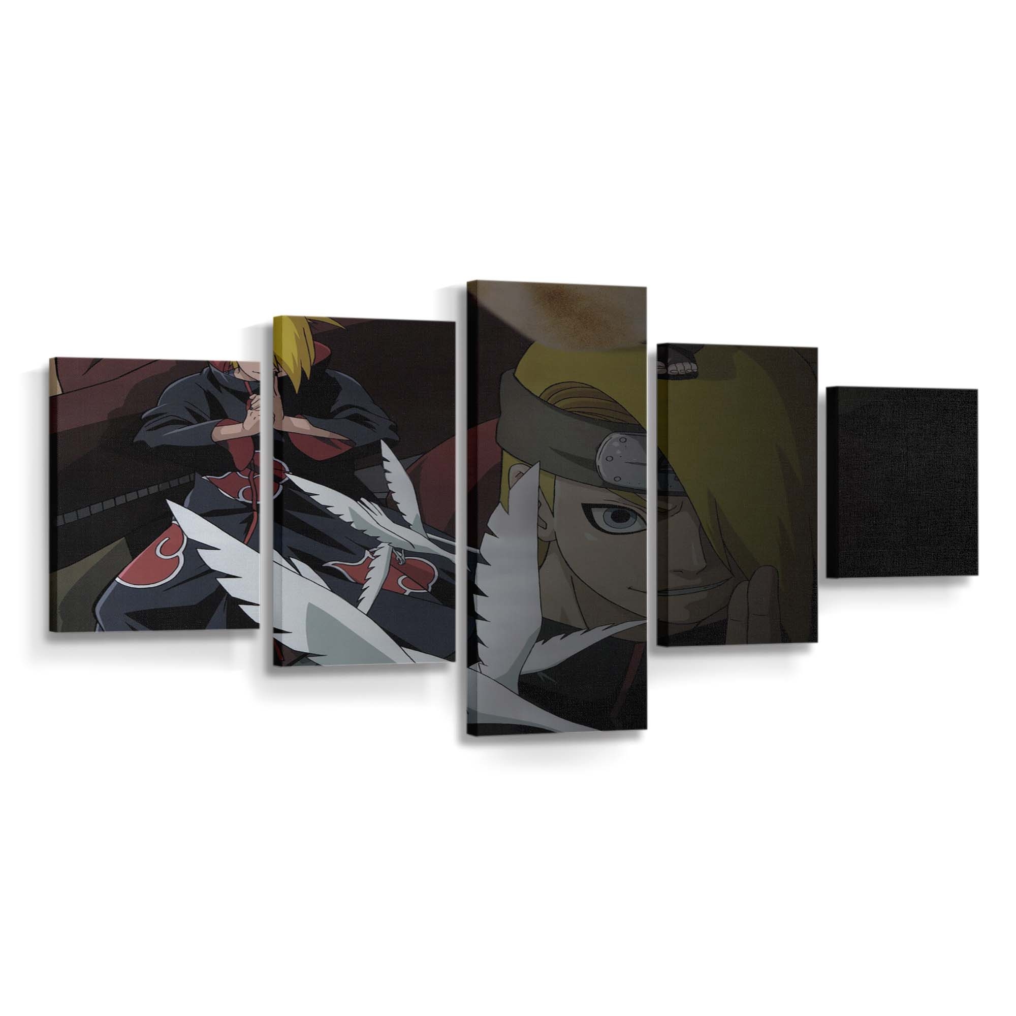 Anime Naruto Shippuuden Akatsuki Deidara Mangaka - Anime Wandbild - Leinwandbild animenaruto shippuudenakatsukideidarascreenshotmangaka