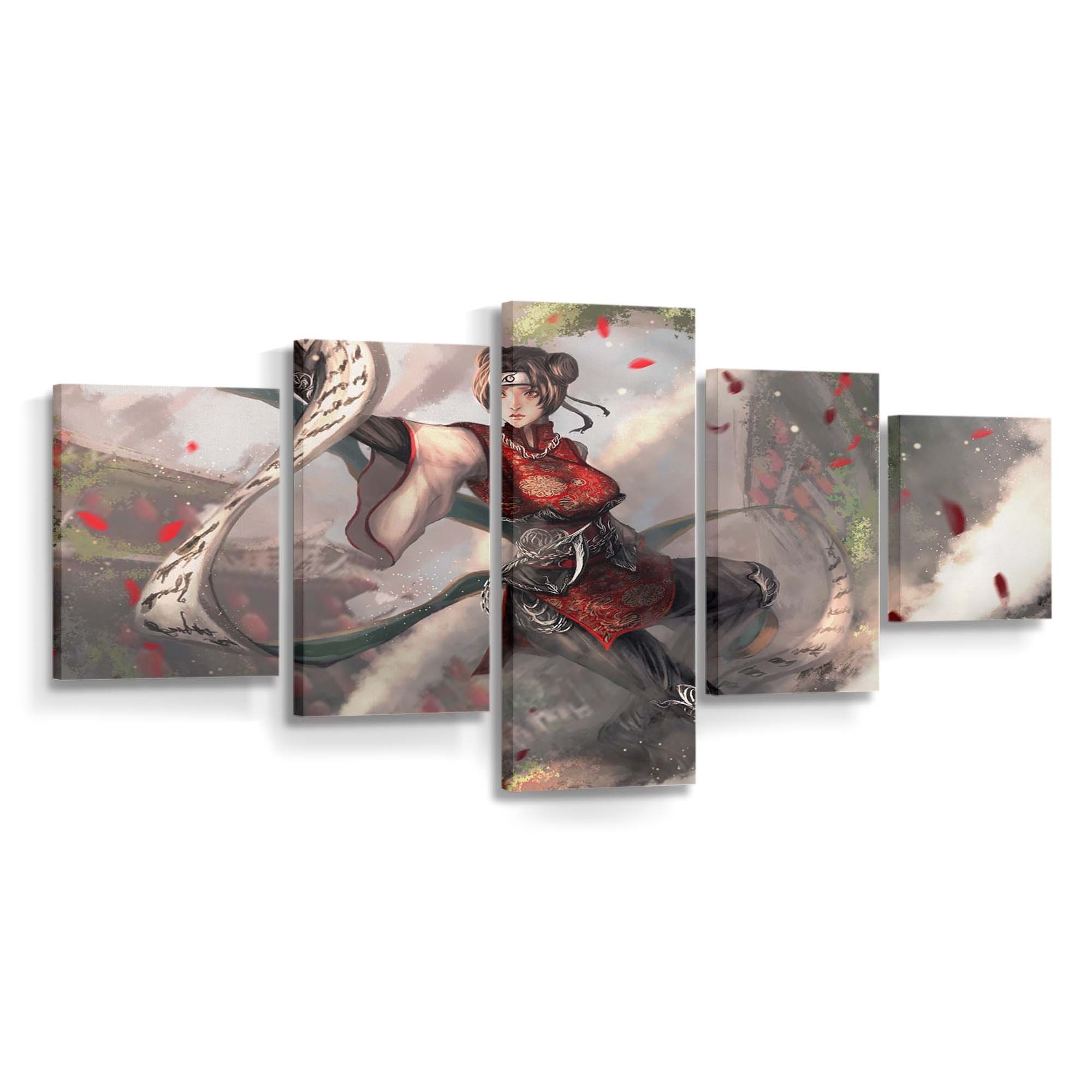 Anime Naruto Shippuuden Fantasy Art Scrolls Mythology Kunoichi - Anime Wandbild - Leinwandbild animenaruto shippuudenfantasy artscrollsmythologykunoichi