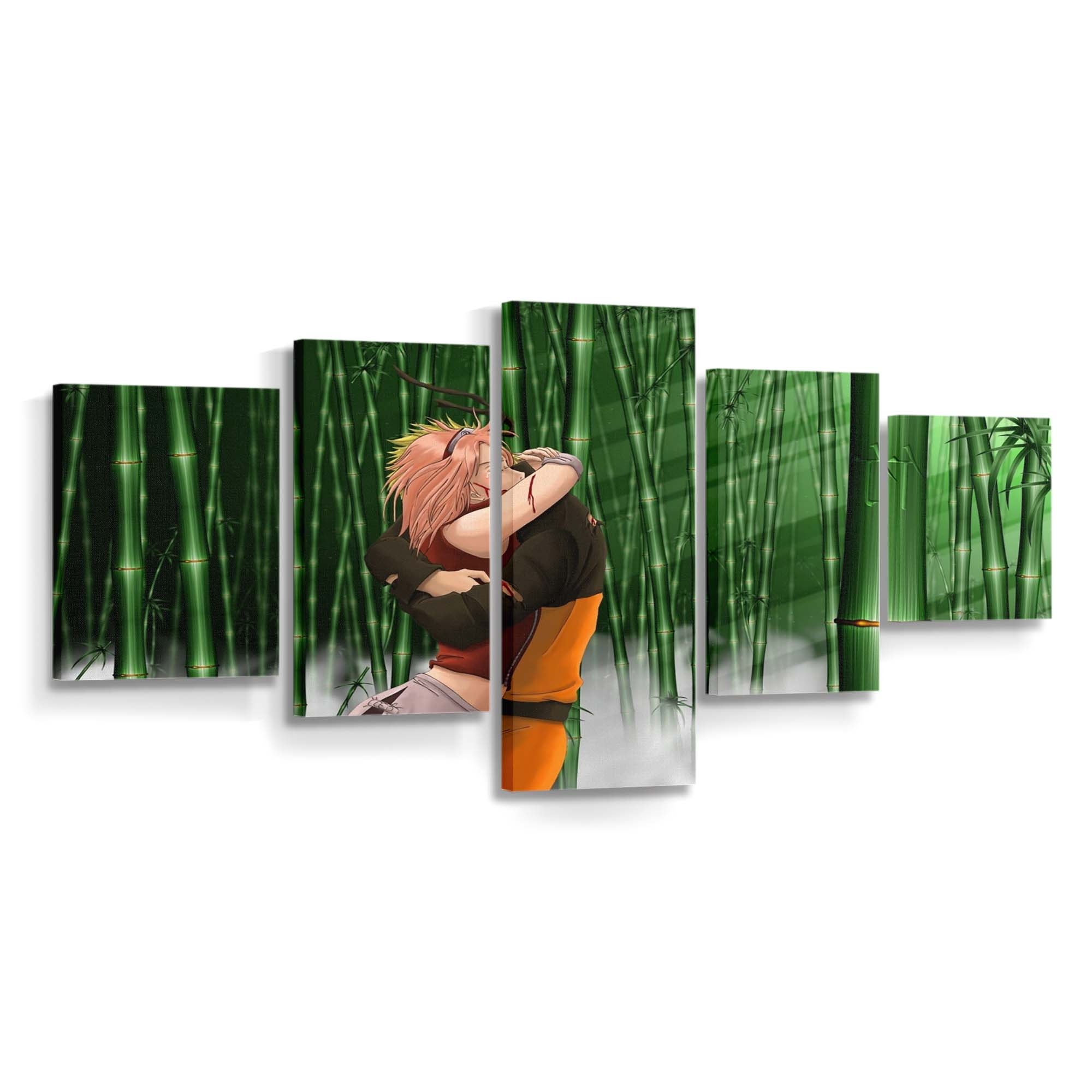 Anime Naruto Shippuuden Grass Manga Green Haruno Sakura - Anime Wandbild - Leinwandbild animenaruto shippuudengrassmangagreenharuno sakura