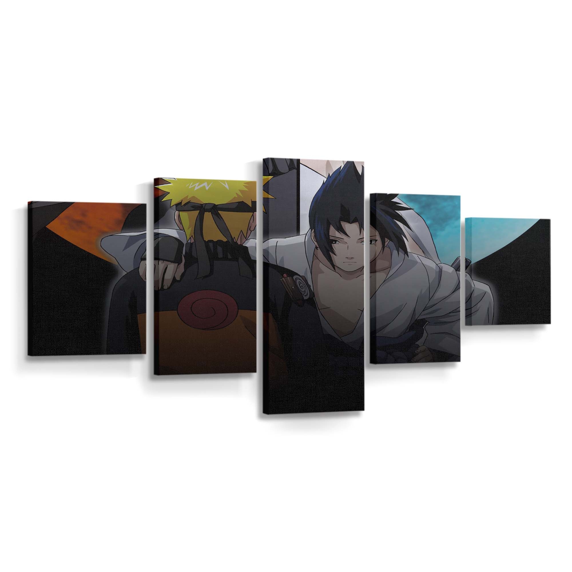 Anime Naruto Shippuuden Anime Boys Artwork Black Hair - Anime Wandbild - Leinwandbild animenaruto shippuudenillustrationanime boysartworkblack hair