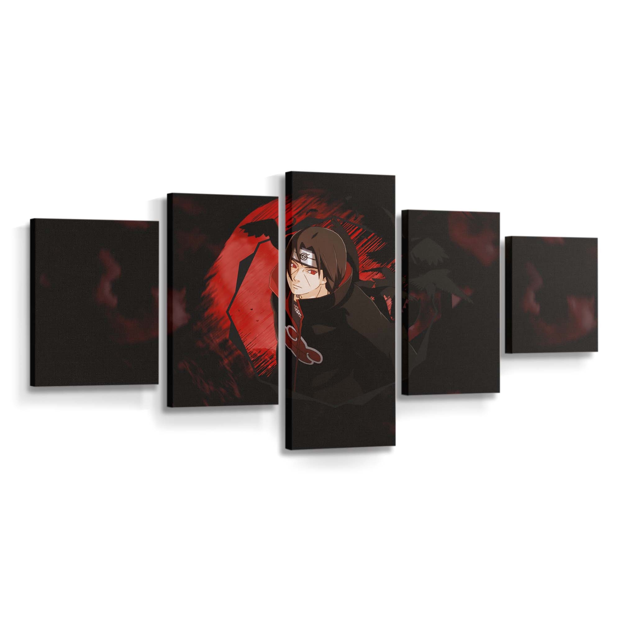 Anime Naruto Shippuuden Picture In Picture Anime Boys Uchiha Itachi - Anime Wandbild - Leinwandbild animenaruto shippuudenpicture in pictureanime boysuchiha itachi