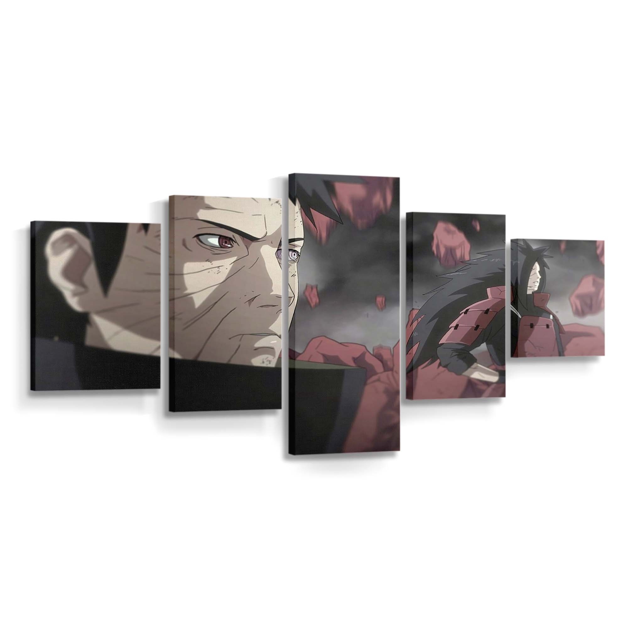 Anime Naruto Shippuuden Uchiha Obito Uchiha Madara - Anime Wandbild - Leinwandbild animenaruto shippuudenscreenshot1920x1200 pxuchiha obitouchiha madara