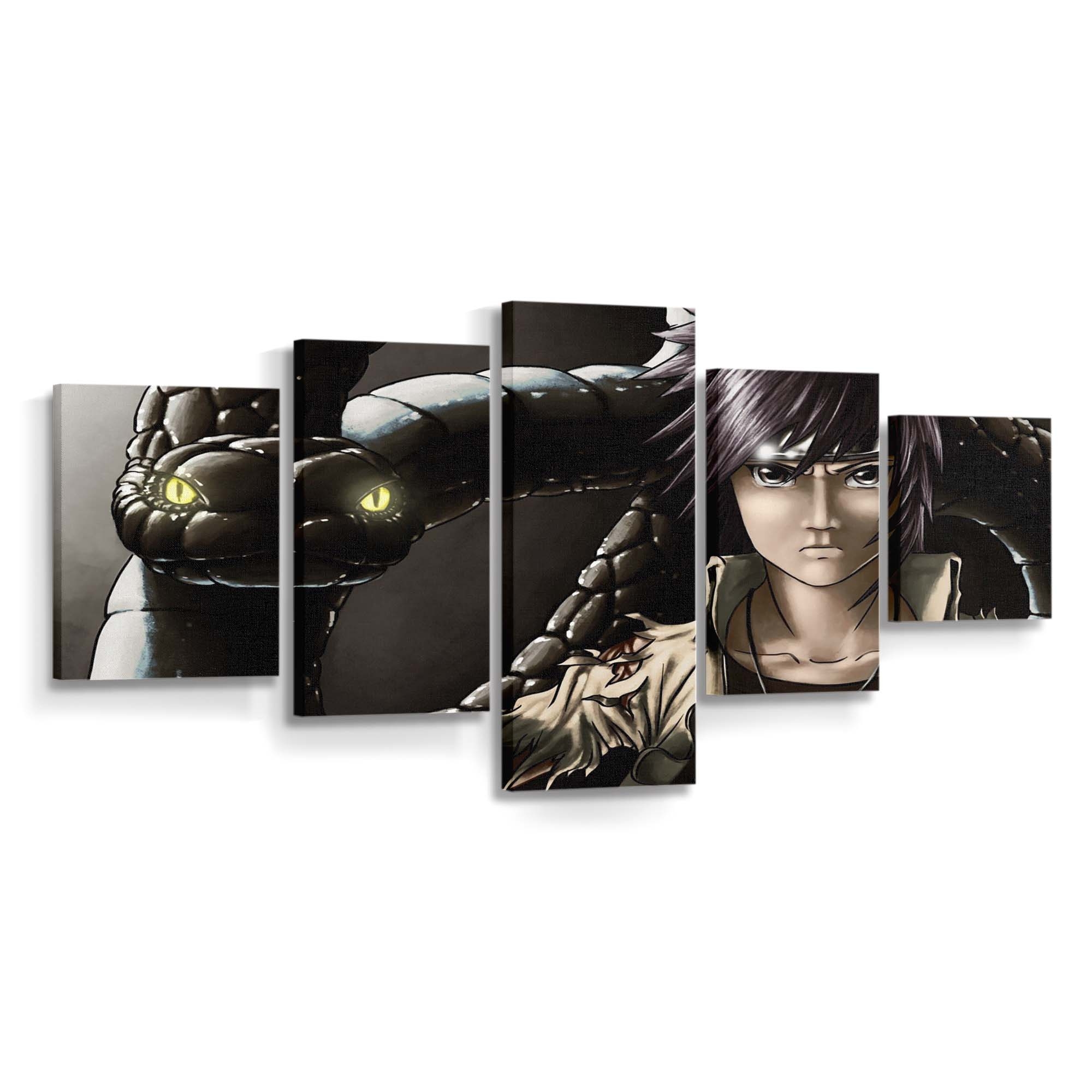 Anime Naruto Shippuuden Snake Comics Kunoichi - Anime Wandbild - Leinwandbild animenaruto shippuudenscreenshotsnakecomicskunoichi