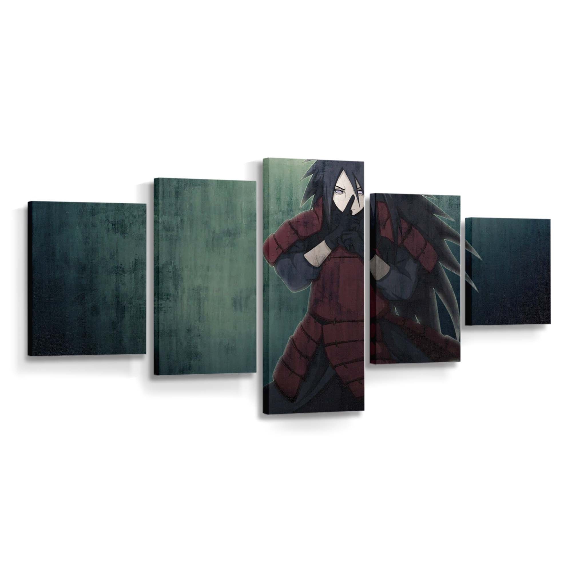 Anime Naruto Shippuuden Uchiha Madara Rinnegan Darkness - Anime Wandbild - Leinwandbild animenaruto shippuudenuchiha madararinnegandarknessscreenshot