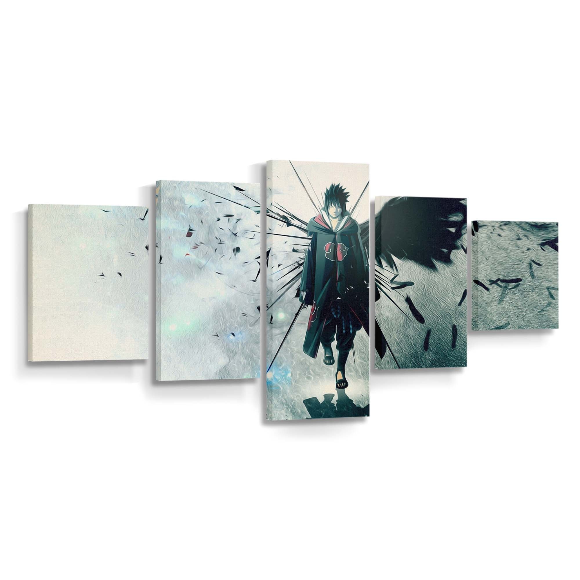 Anime Naruto Shippuuden Uchiha Sasuke Blue - Anime Wandbild - Leinwandbild animenaruto shippuudenuchiha sasukescreenshotcomputer wallpaperblue