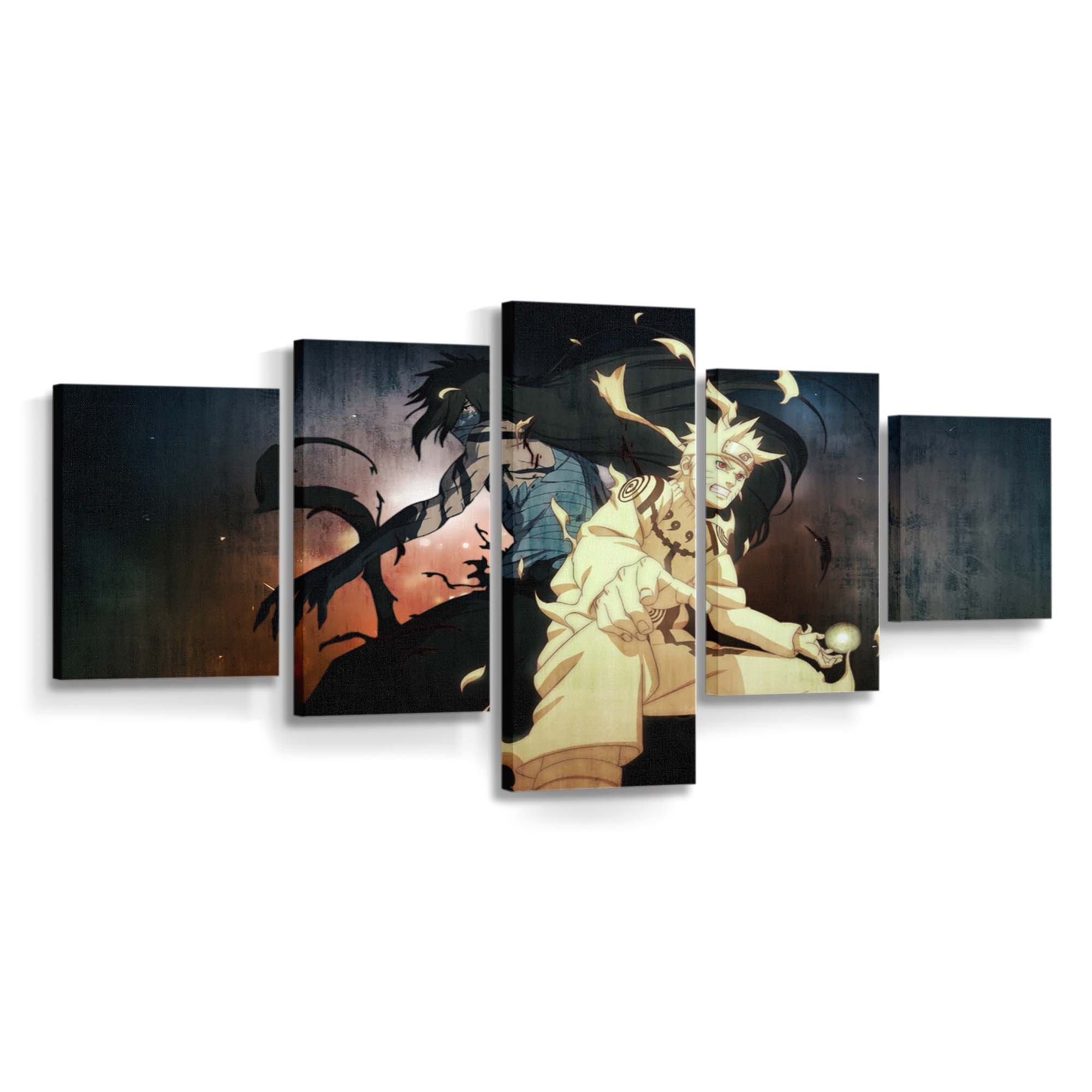 Anime Naruto Shippuuden Uzumaki Naruto Darkness Bleach Kurosaki Ichigo - Anime Wandbild - Leinwandbild animenaruto shippuudenuzumaki narutodarknessbleachkurosaki ichigo
