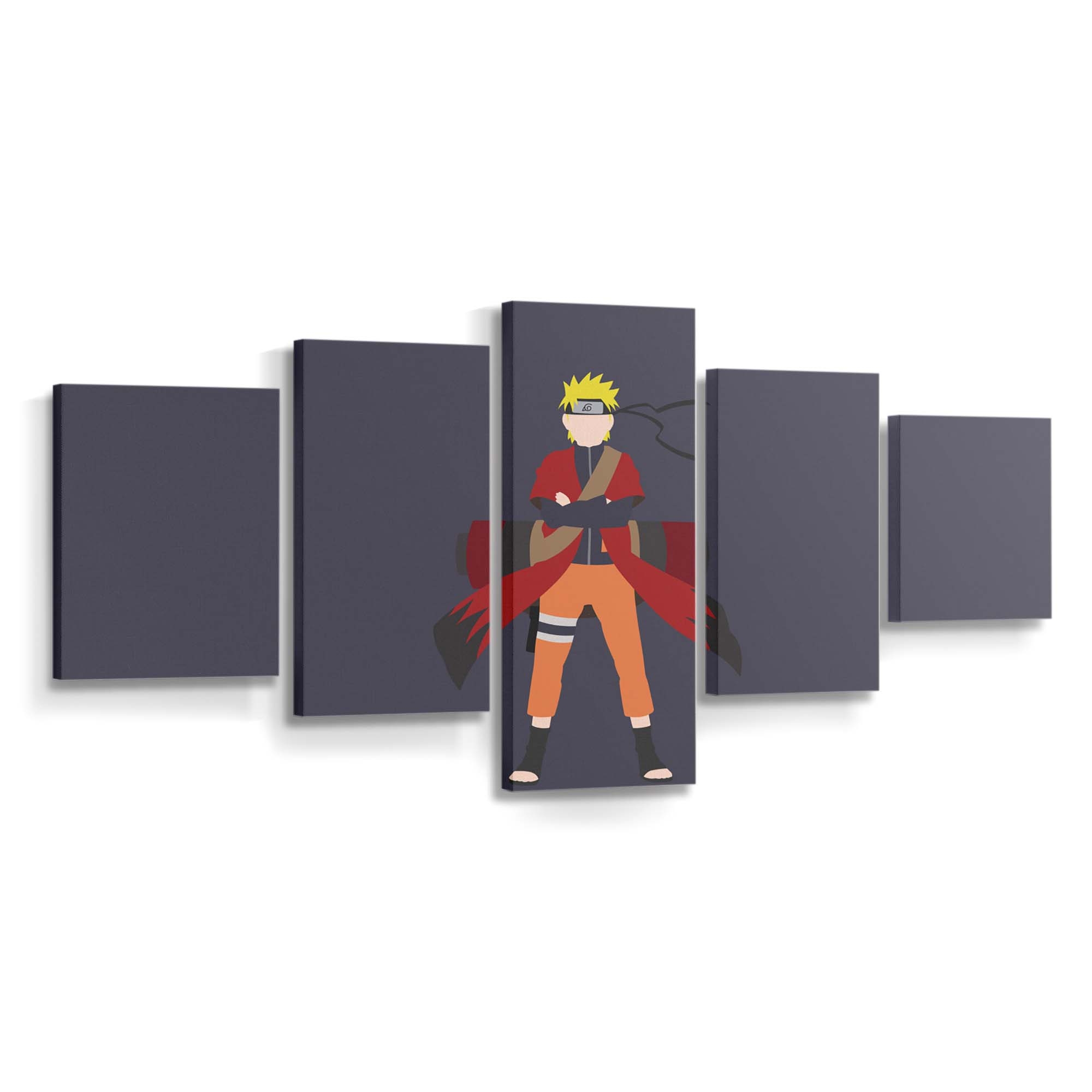 Anime Naruto Shippuuden Uzumaki Naruto Minimalism - Anime Wandbild - Leinwandbild animenaruto shippuudenuzumaki narutominimalism