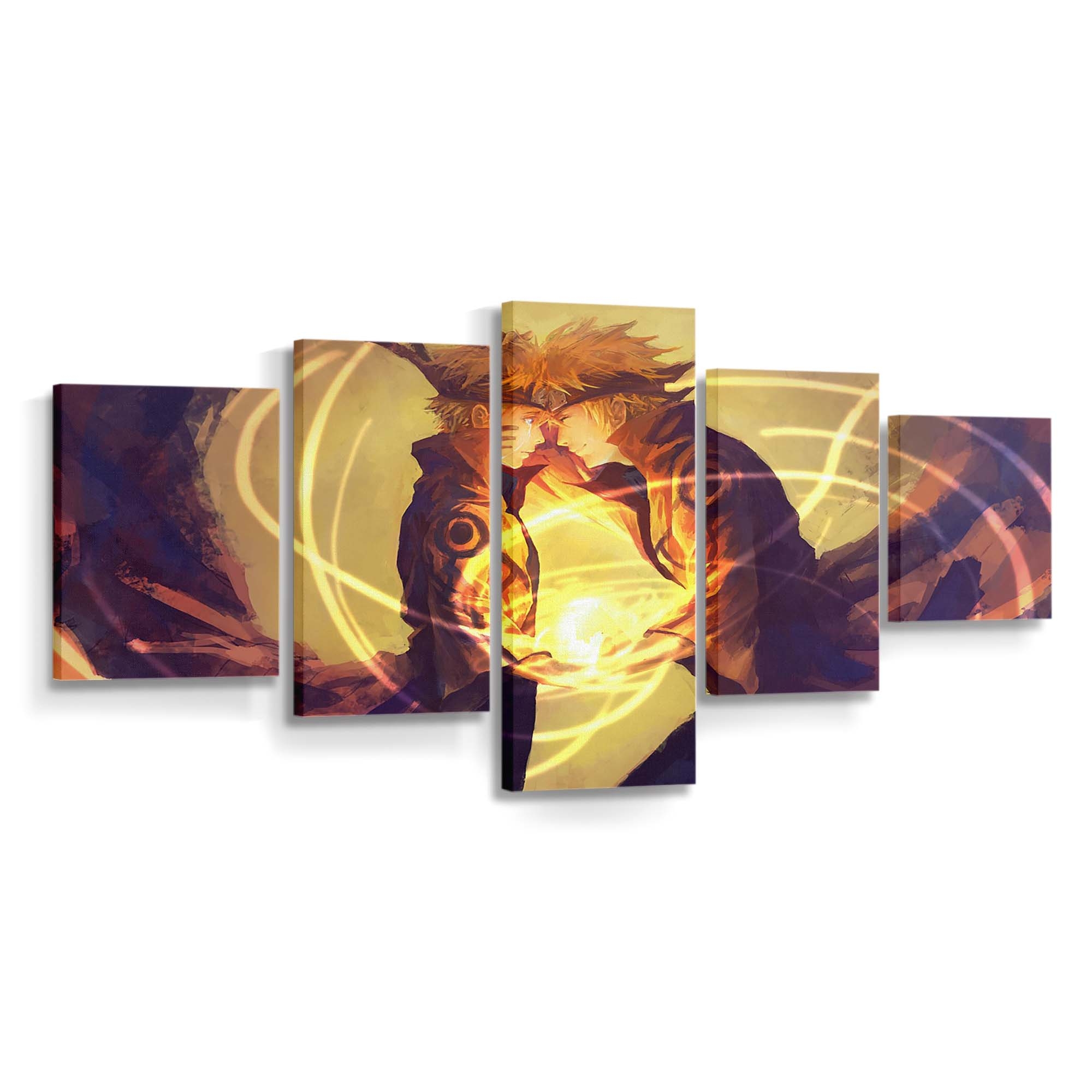 Anime Naruto Shippuuden Uzumaki Naruto Rasengan Namikaze Minato Crying - Anime Wandbild - Leinwandbild animenaruto shippuudenuzumaki narutorasengannamikaze minatocrying