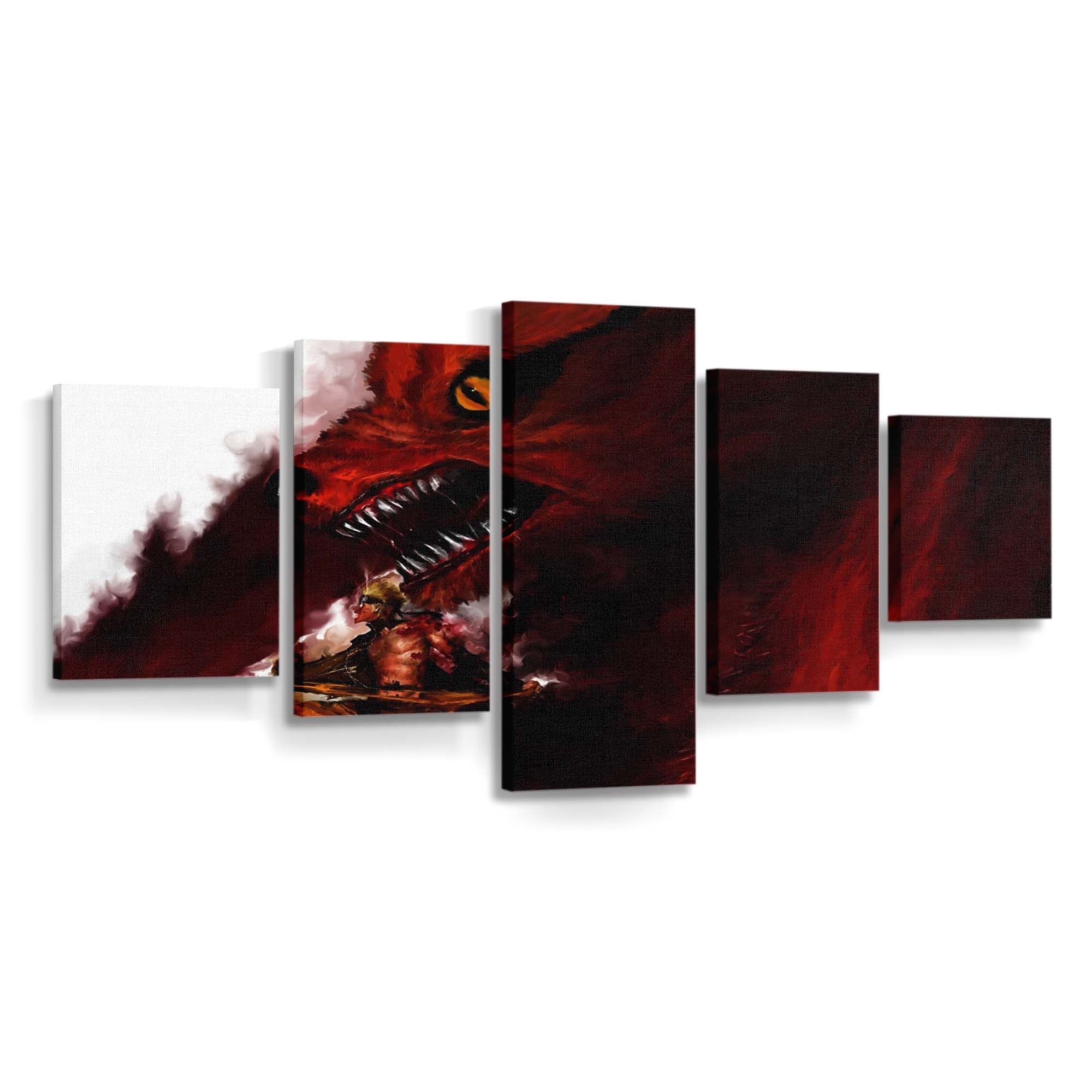 Anime Naruto Shippuuden Uzumaki Naruto Red Manga Demon - Anime Wandbild - Leinwandbild animenaruto shippuudenuzumaki narutoredmangademon