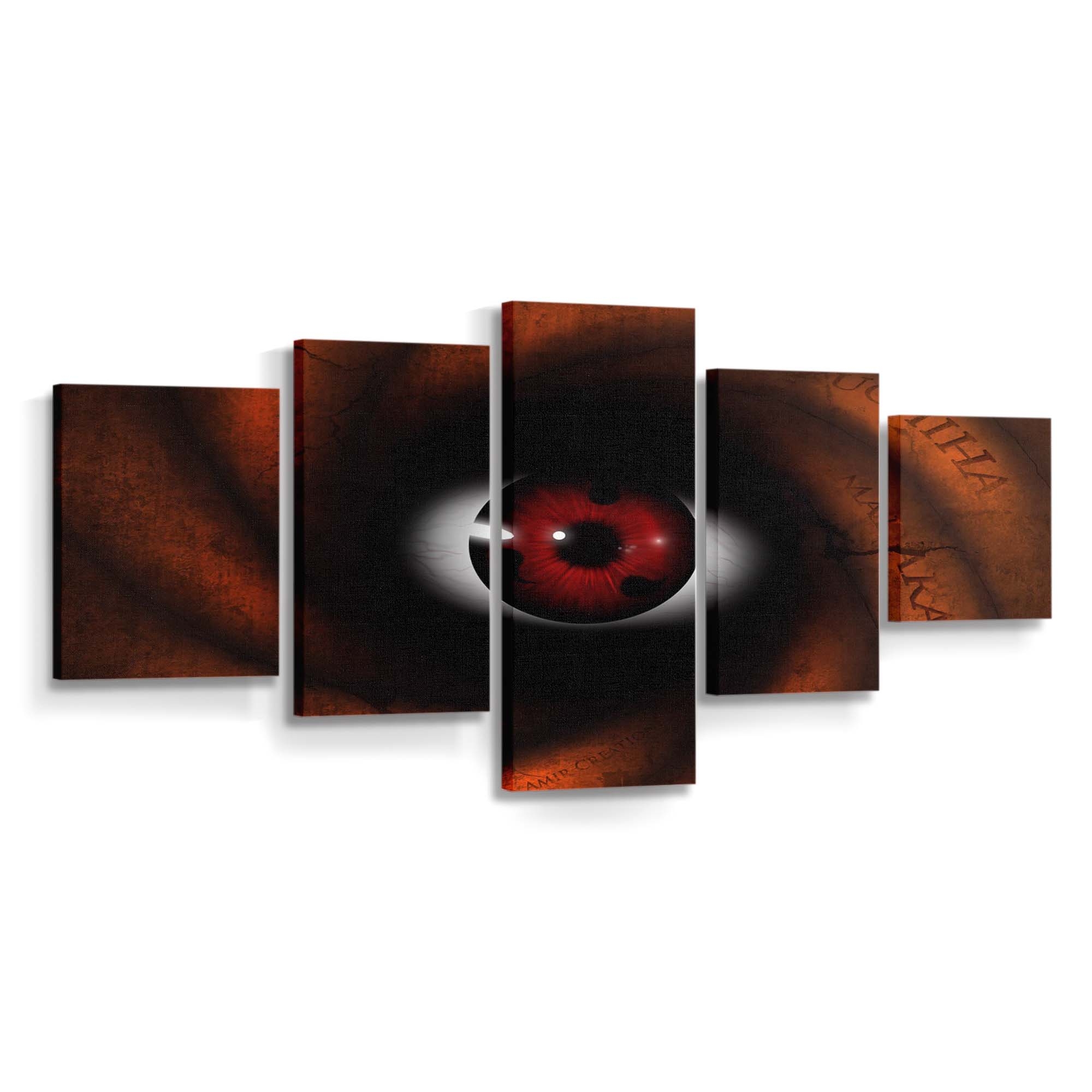 Anime Red Manga Naruto Shippuuden Sharingan Reflection - Anime Wandbild - Leinwandbild animeredmanganaruto shippuudensharinganreflection