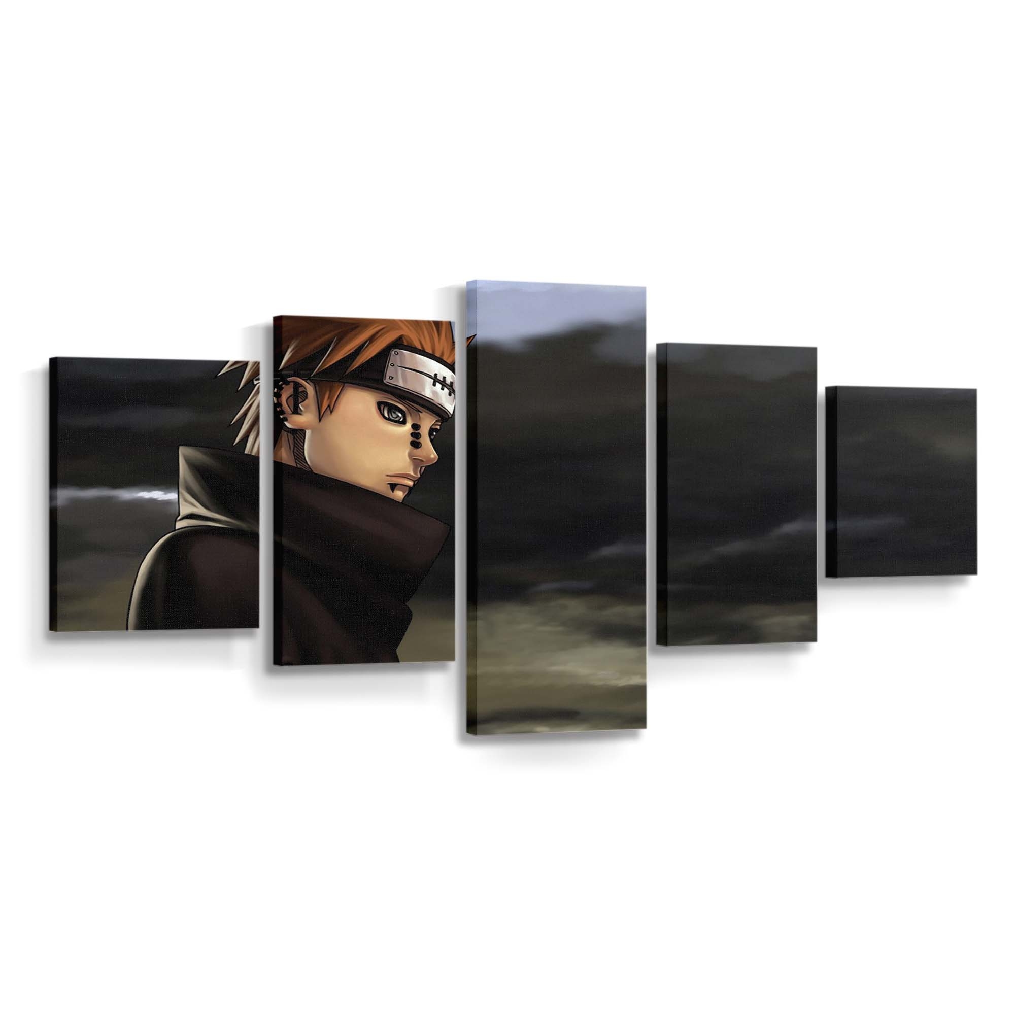 Anime Sky Naruto Shippuuden Black Hair Akatsuki Pein - Anime Wandbild - Leinwandbild animeskynaruto shippuudenblack hairakatsukipein