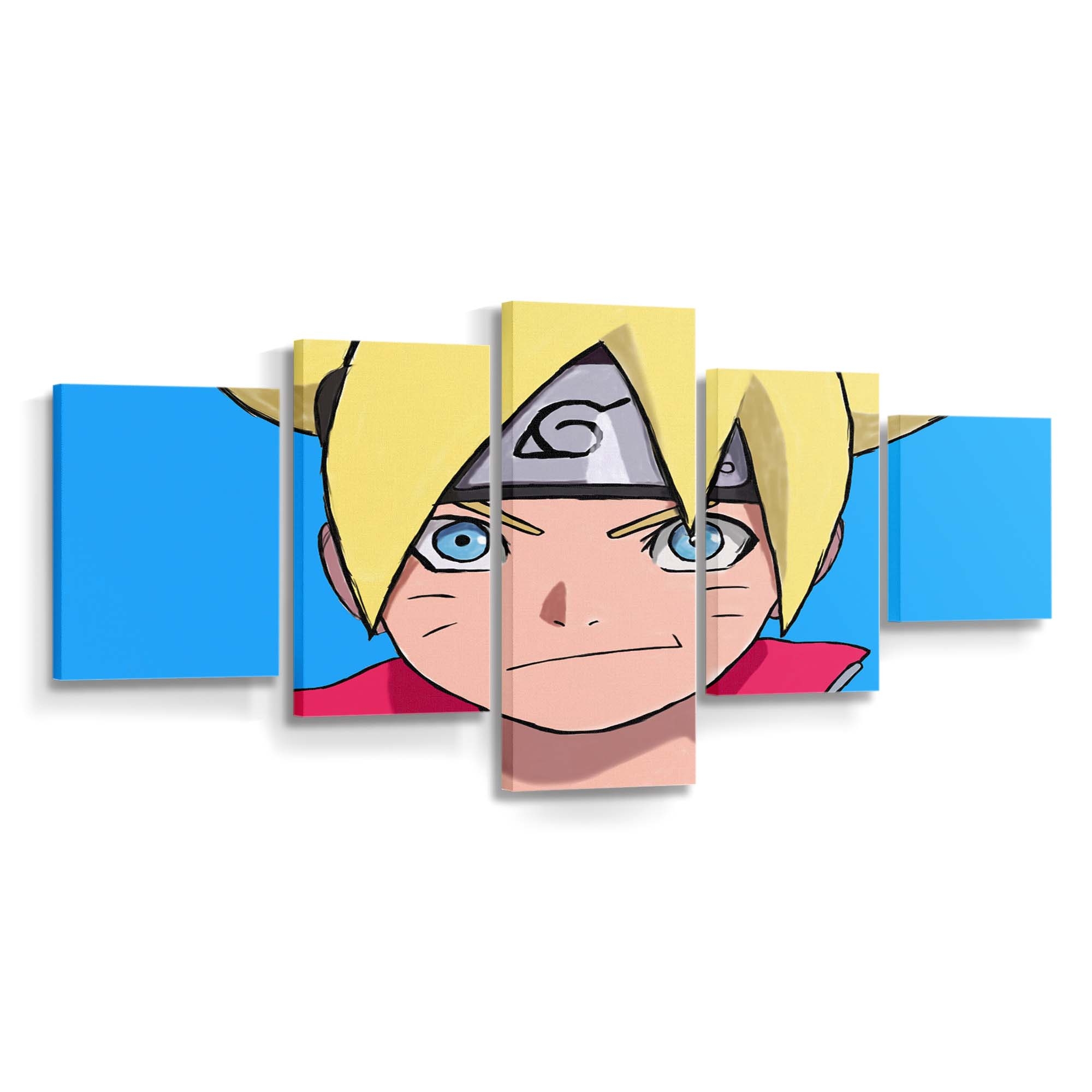 Boruto Naruto Next Generations Artwork Blue Eyes Anime Boruto - Anime Wandbild - Leinwandbild boruto naruto next generationsartworkillustrationblue eyesanimeboruto