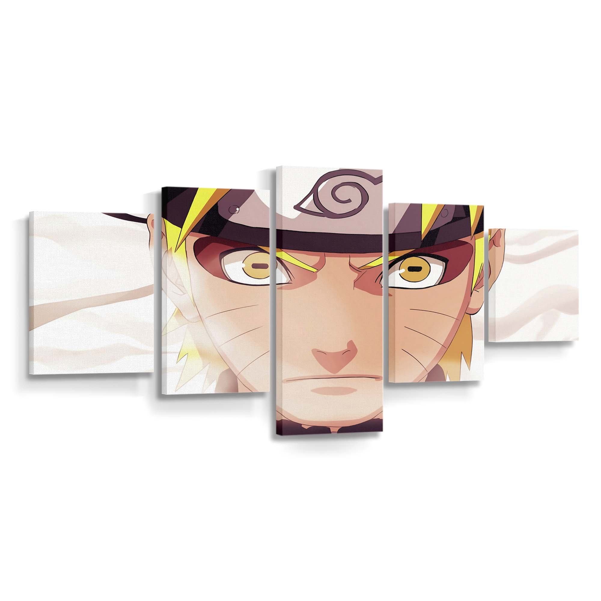 Boy Naruto Face Look Anger - Anime Wandbild - Leinwandbild boynarutofacelookanger