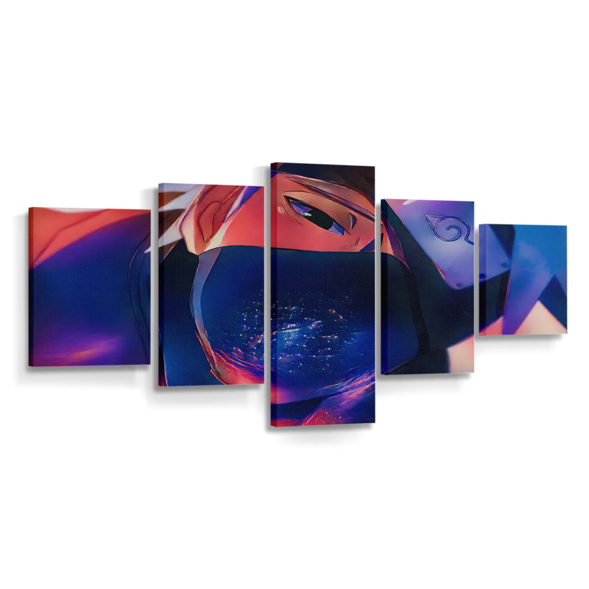 Hatake Kakashi Naruto Anime Boys Dar0Z Colorful Manga - Anime Wandbild - Leinwandbild hatake kakashinaruto animeanime boysdar0zcolorfulmanga