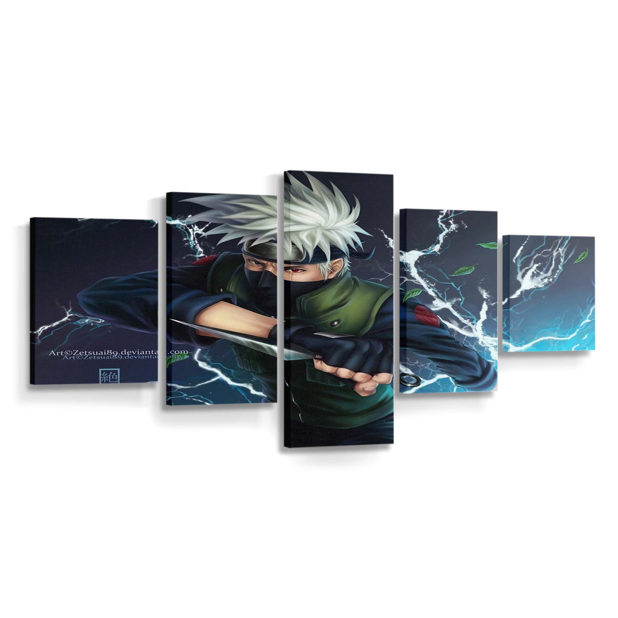 Hatake Kakashi Naruto Shippuuden Lightning - Anime Wandbild - Leinwandbild hatake kakashinaruto shippuuden1032x774