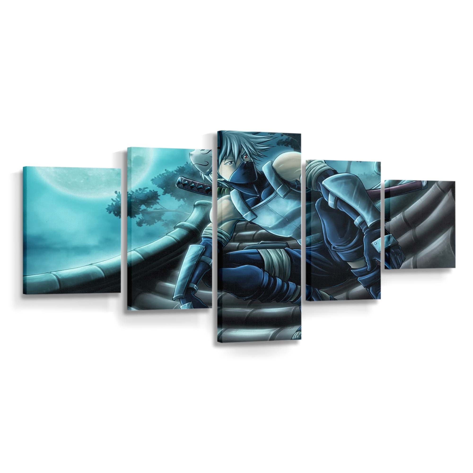 Hatake Kakashi Naruto Shippuuden Mask Anbu - Anime Wandbild - Leinwandbild hatake kakashinaruto shippuudenmaskanbuscreenshotcomputer wallpaper