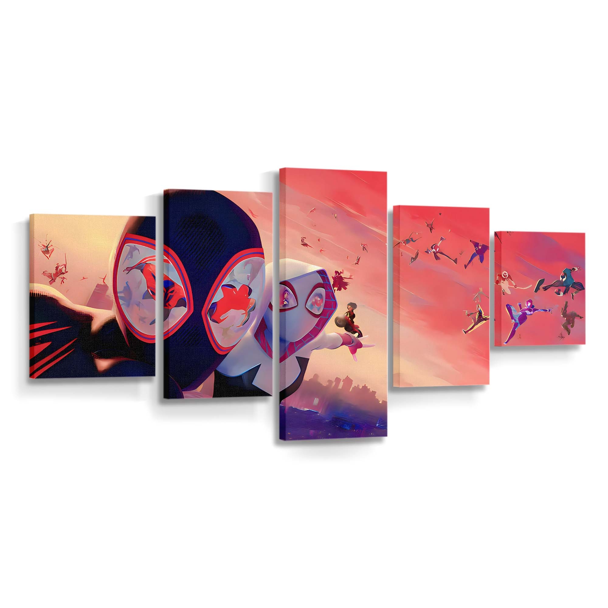 Homem Aranha Spider Man Across The Spider Verse Hero Wars Naruto Anime Avenger - Anime Wandbild - Leinwandbild homem aranhaspider man across the spider versehero warsnaruto animeavenger