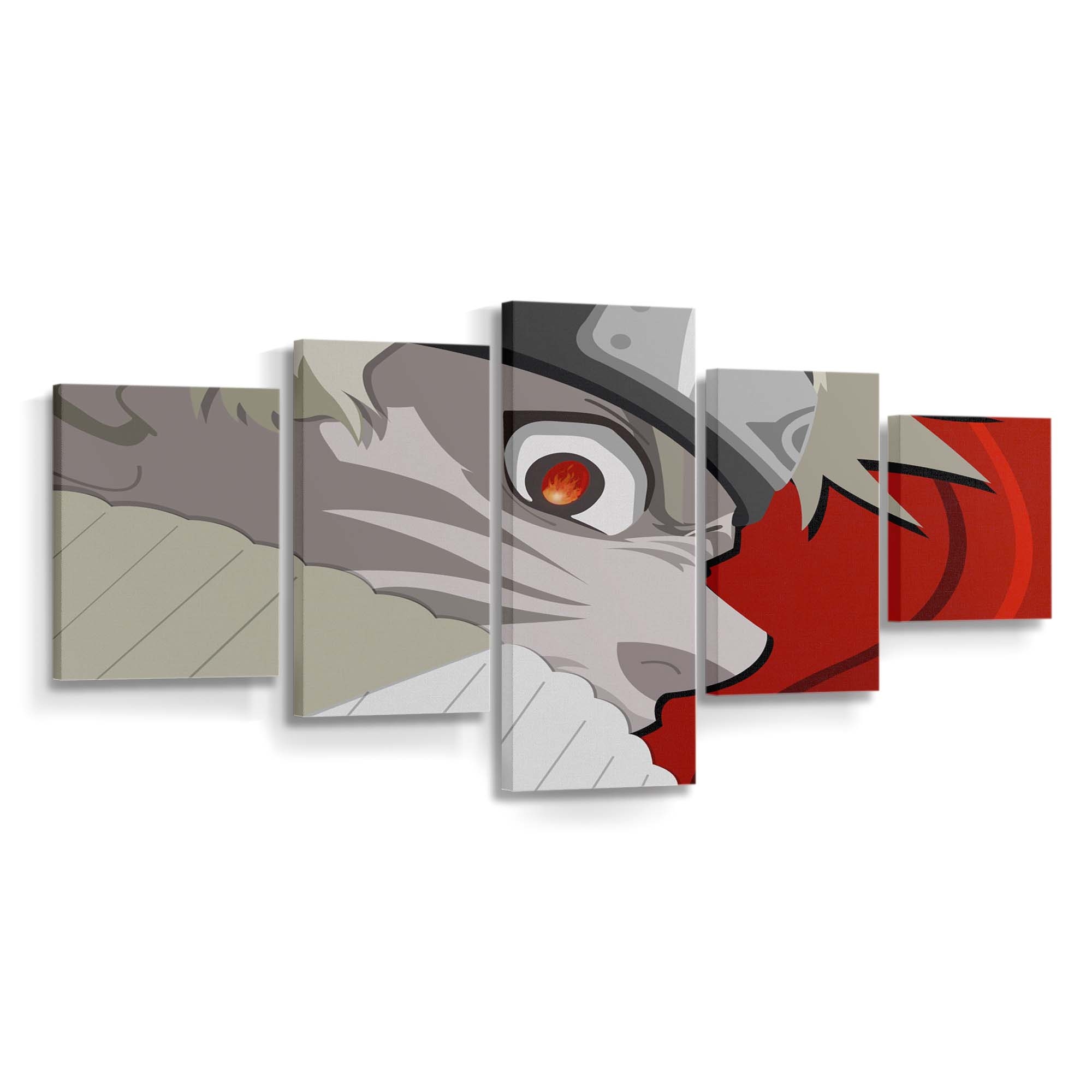 Anime Boys Selective Coloring Cartoon Naruto Shippuuden - Anime Wandbild - Leinwandbild illustrationanimeanime boysselective coloringcartoonnaruto shippuuden