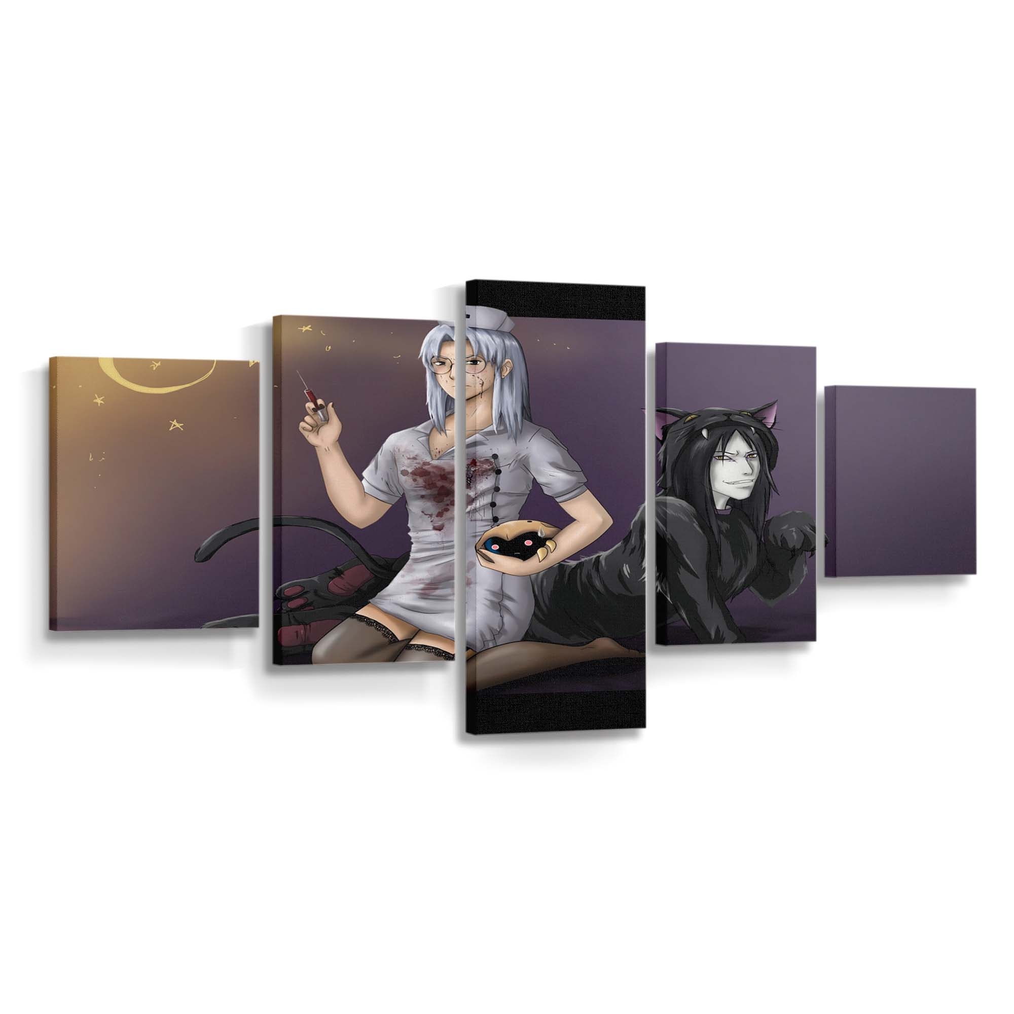 Anime Girls Manga Cartoon Naruto Shippuuden - Anime Wandbild - Leinwandbild illustrationanimeanime girlsmangacartoonnaruto shippuuden 0002