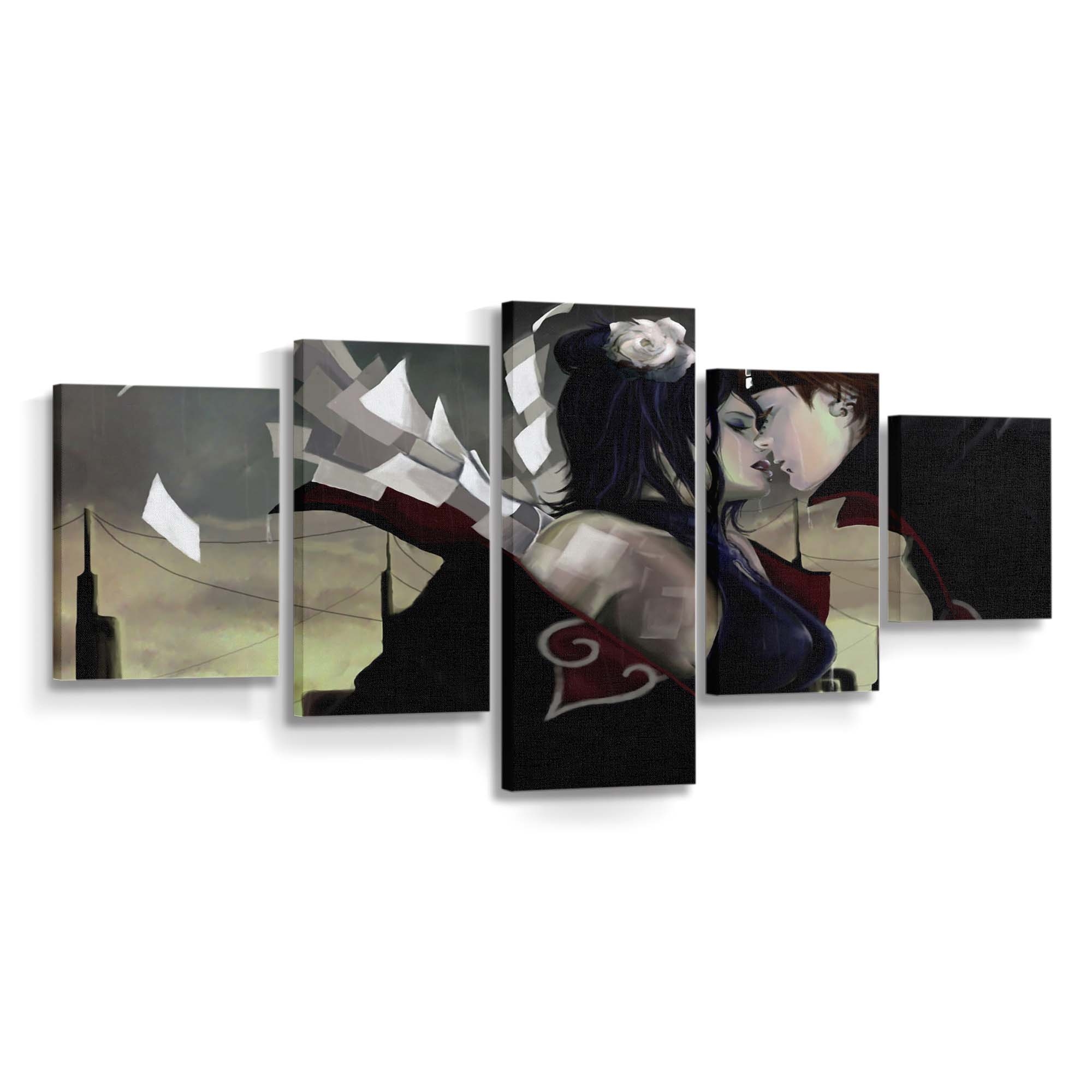 Anime Girls Manga Naruto Shippuuden Flower In Hair - Anime Wandbild - Leinwandbild illustrationanimeanime girlsmanganaruto shippuudenflower in hair