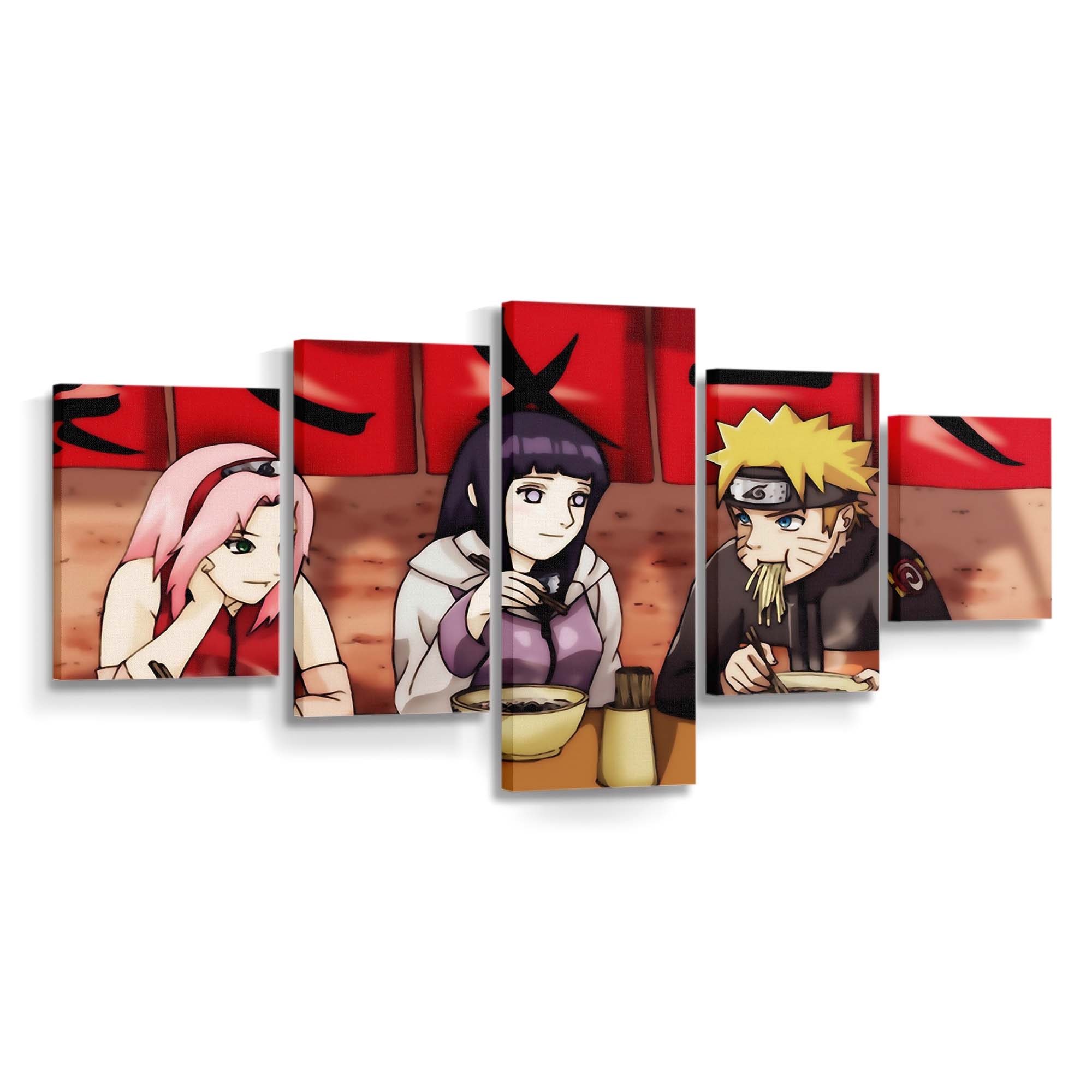 Anime Cartoon Comics Ninja Girl - Anime Wandbild - Leinwandbild illustrationanimecartooncomicsninjagirl