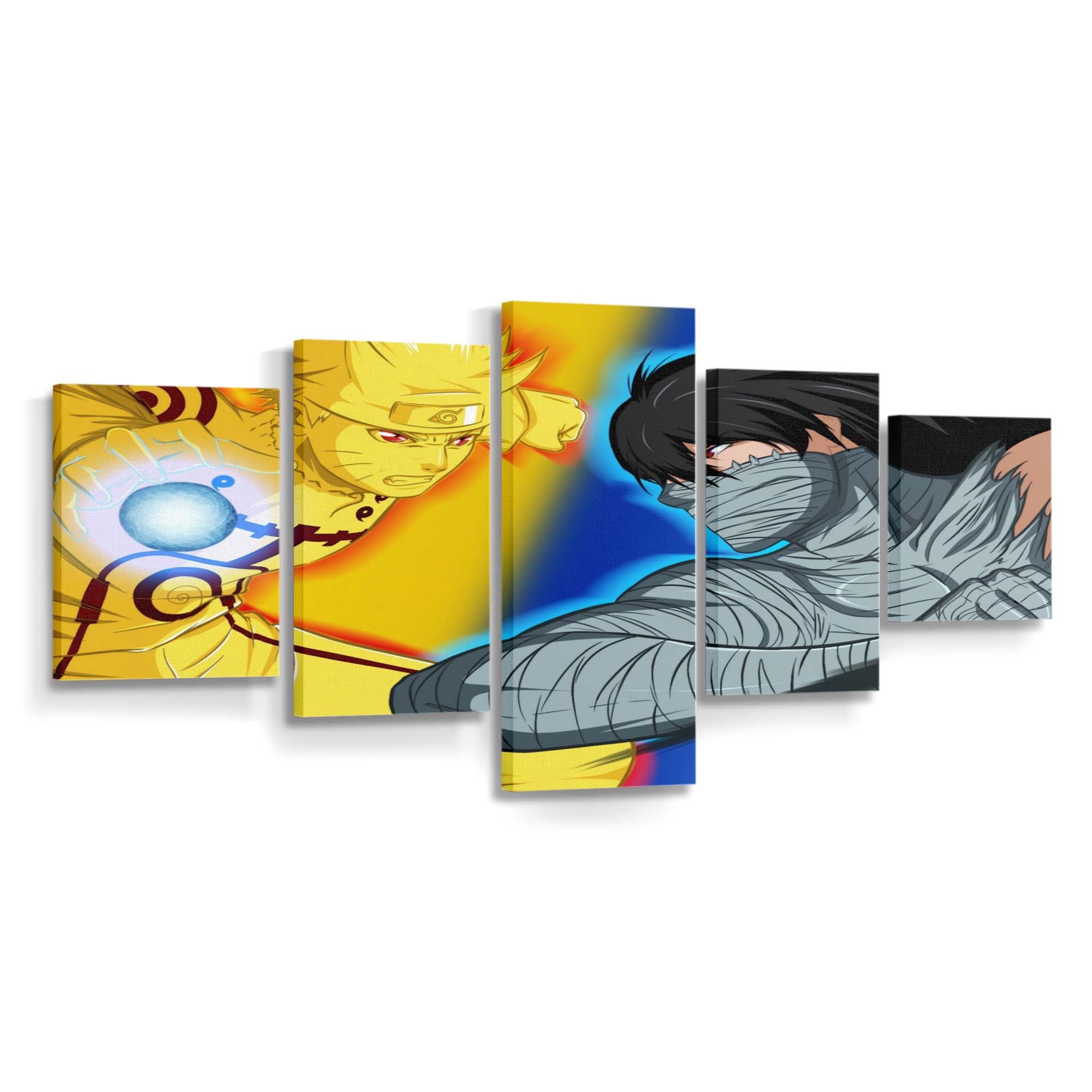 Anime Cartoon Crossover Comics Bleach - Anime Wandbild - Leinwandbild illustrationanimecartooncrossovercomicsbleach