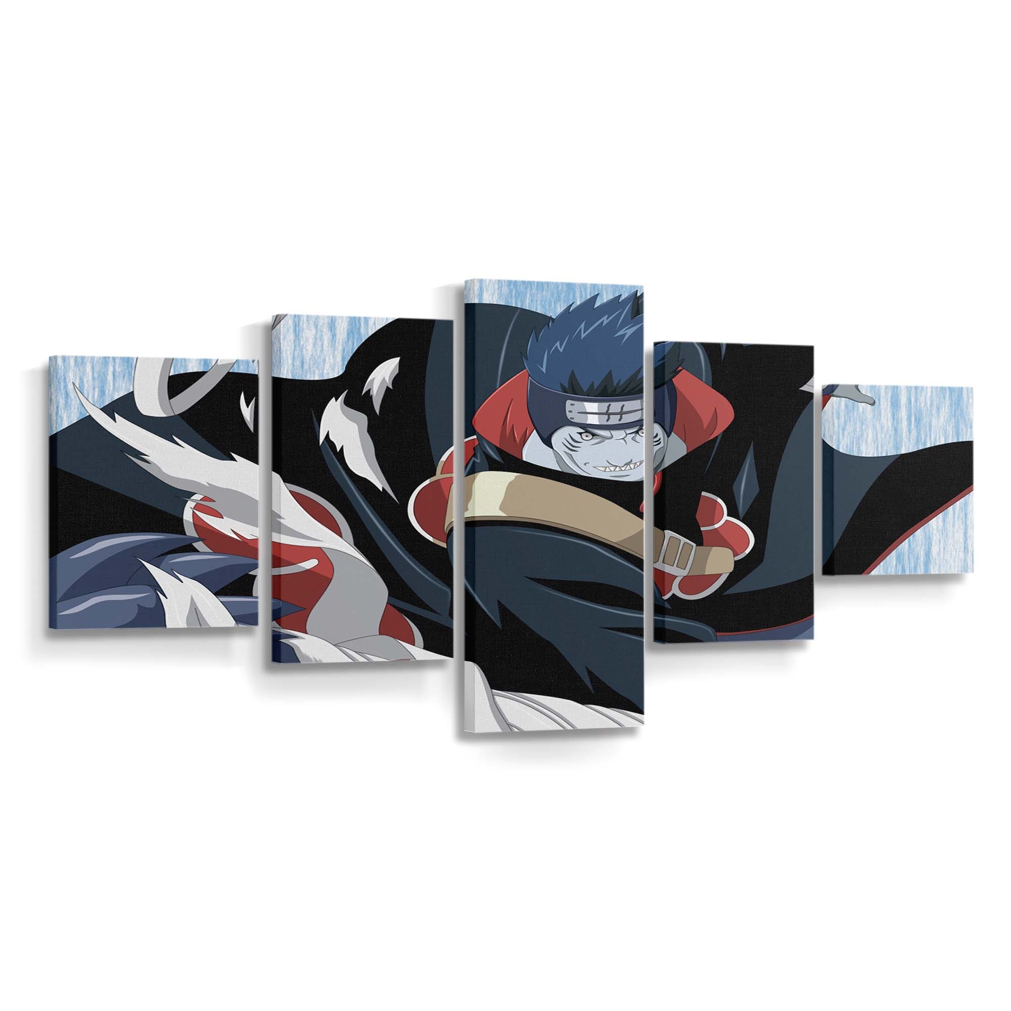 Anime Cartoon Hoshigaki Kisame Kick Man - Anime Wandbild - Leinwandbild illustrationanimecartoonhoshigaki kisamekickman