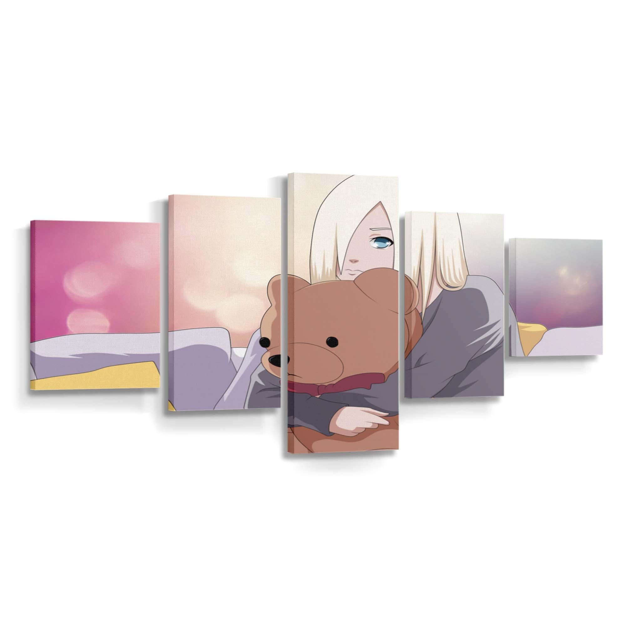 Anime Cartoon Moutoy Yamanaka Ino - Anime Wandbild - Leinwandbild illustrationanimecartoonmouthtoyyamanaka ino