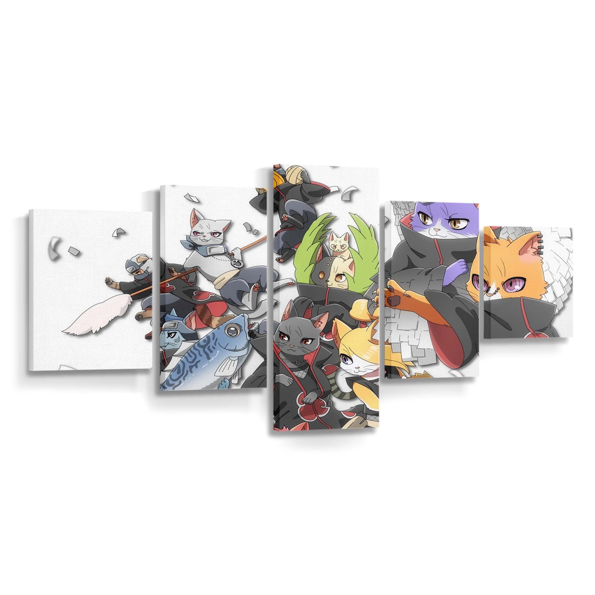 Anime Cartoon Naruto Shippuuden Cat Manga - Anime Wandbild - Leinwandbild illustrationanimecartoonnaruto shippuudencatmanga