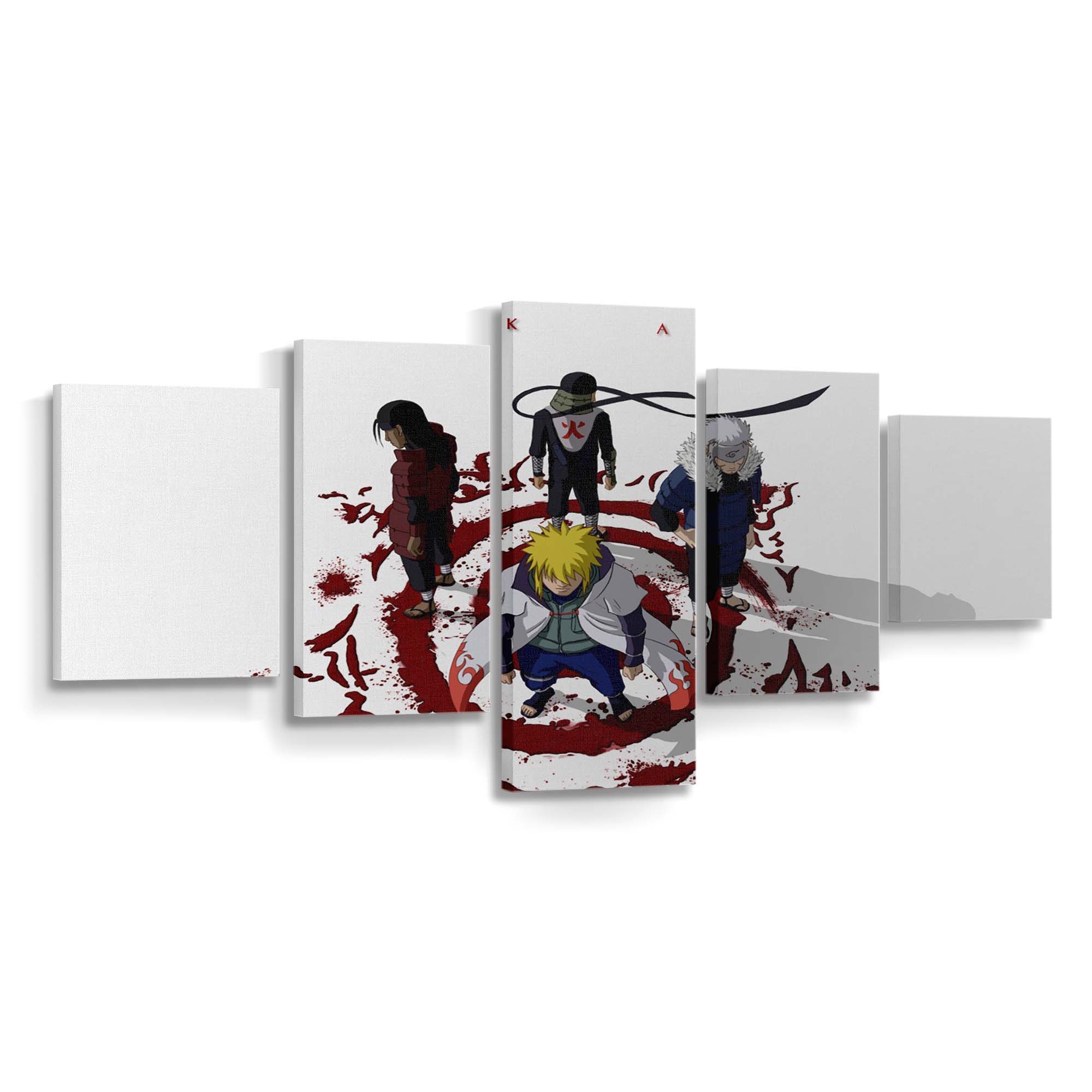 Anime Cartoon Naruto Shippuuden Namikaze Minato Hokage - Anime Wandbild - Leinwandbild illustrationanimecartoonnaruto shippuudennamikaze minatohokage