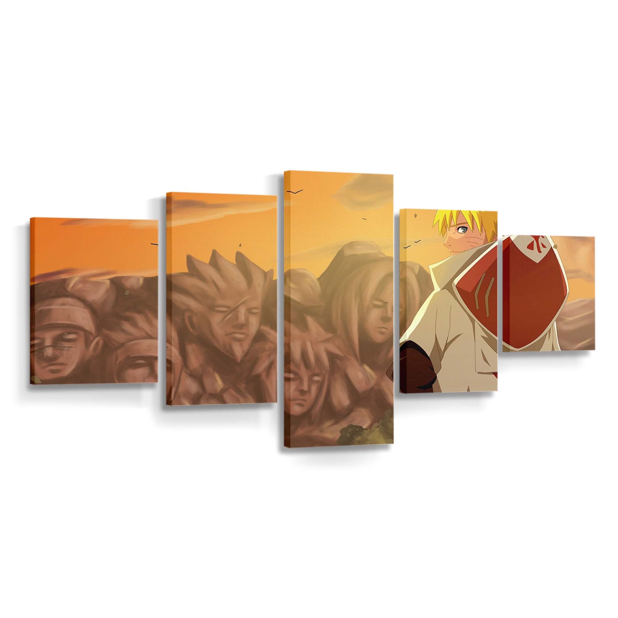 Anime Cartoon Naruto Shippuuden Uzumaki Naruto Hokage - Anime Wandbild - Leinwandbild illustrationanimecartoonnaruto shippuudenuzumaki narutohokage