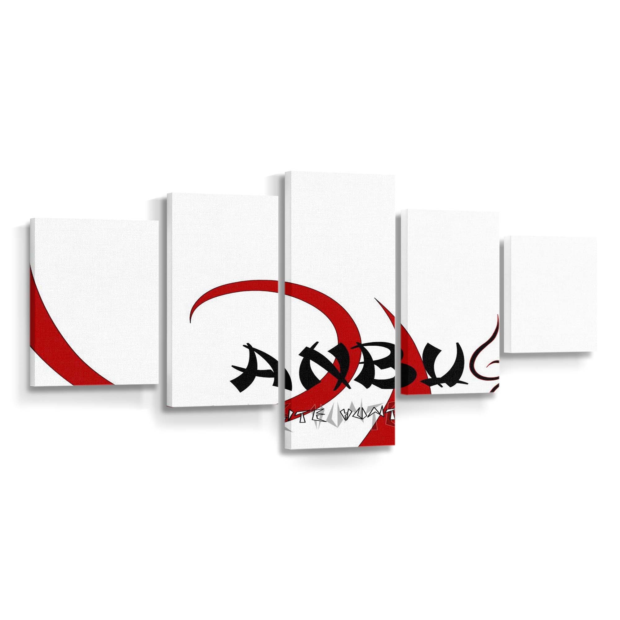Anime Naruto Shippuuden Brand Text Logo - Anime Wandbild - Leinwandbild illustrationanimenaruto