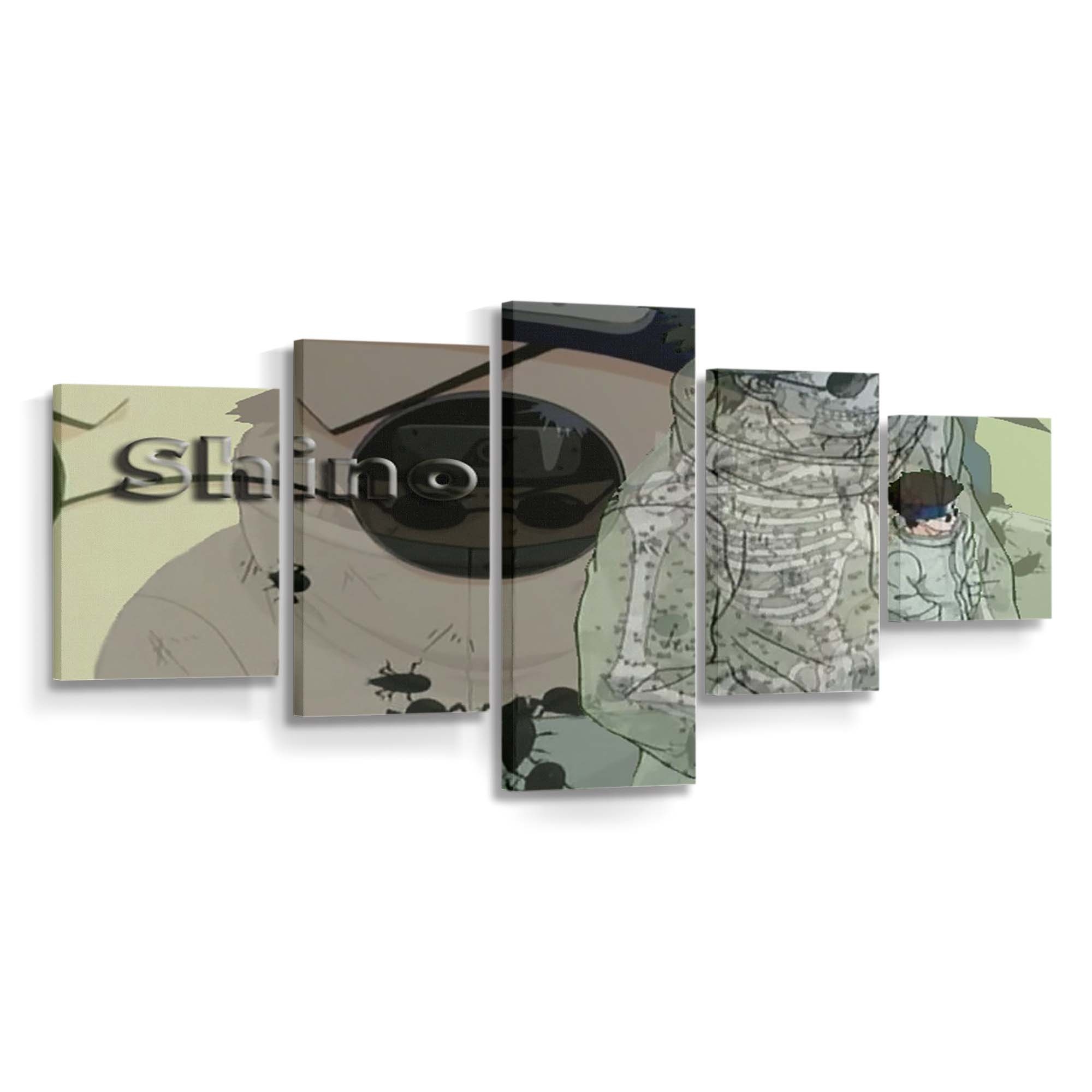 Naruto Shippuuden Person Soldier Insect Aburame Shino - Anime Wandbild - Leinwandbild illustrationnaruto shippuudenpersonsoldierinsectaburame shino